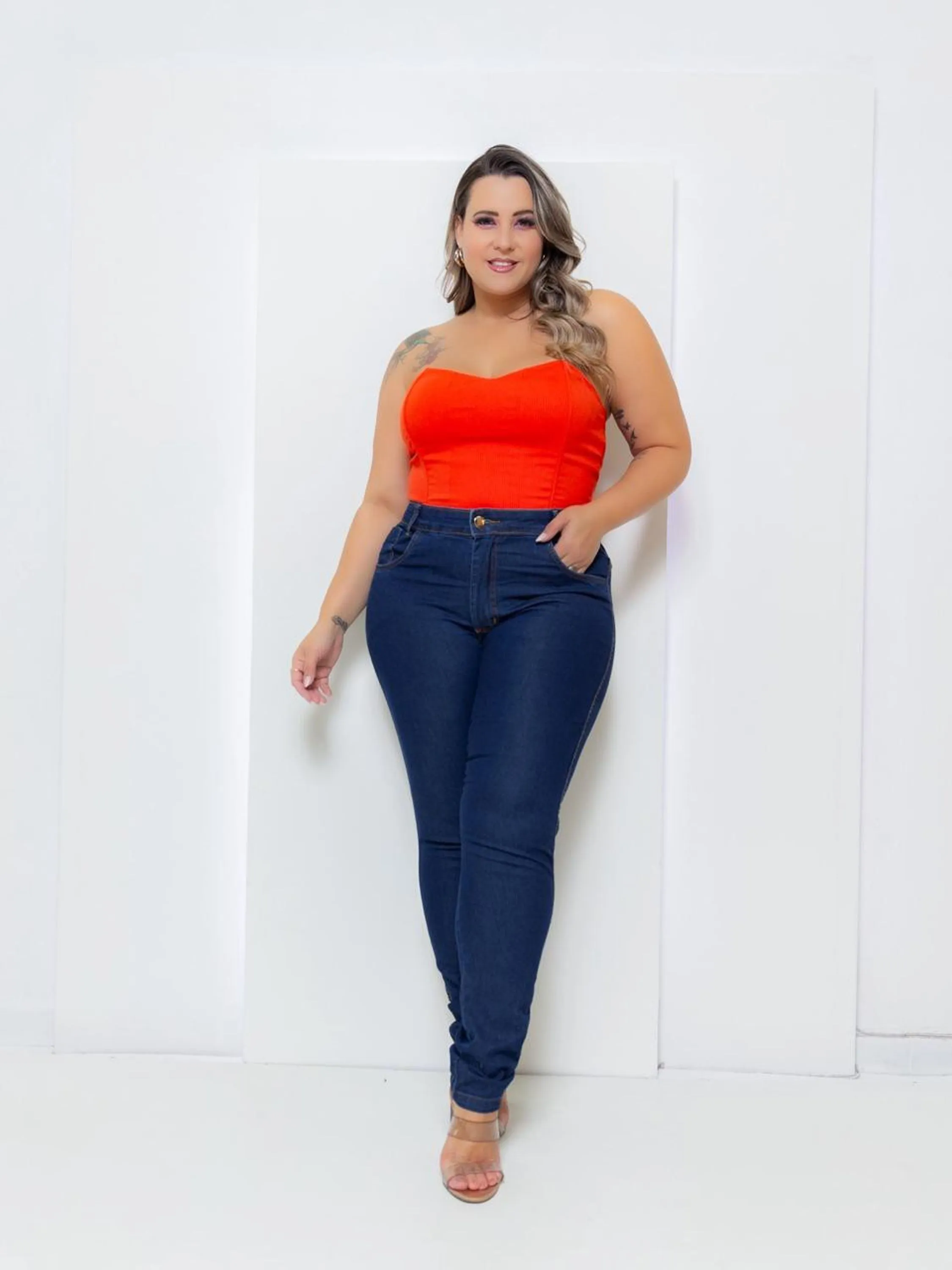 Calça plus size Lycra