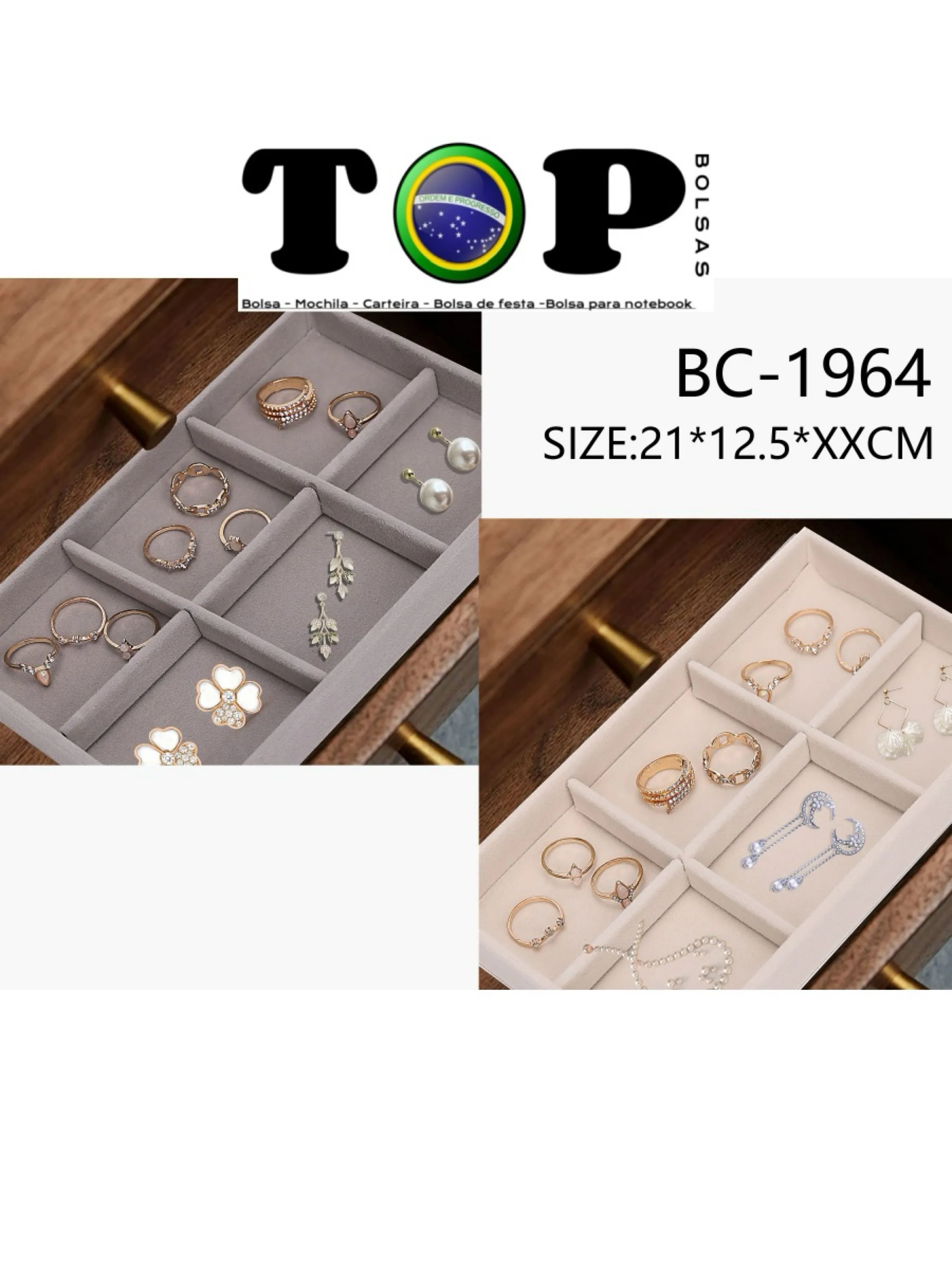 Porta joias 6 kit 986-T#bc-1964