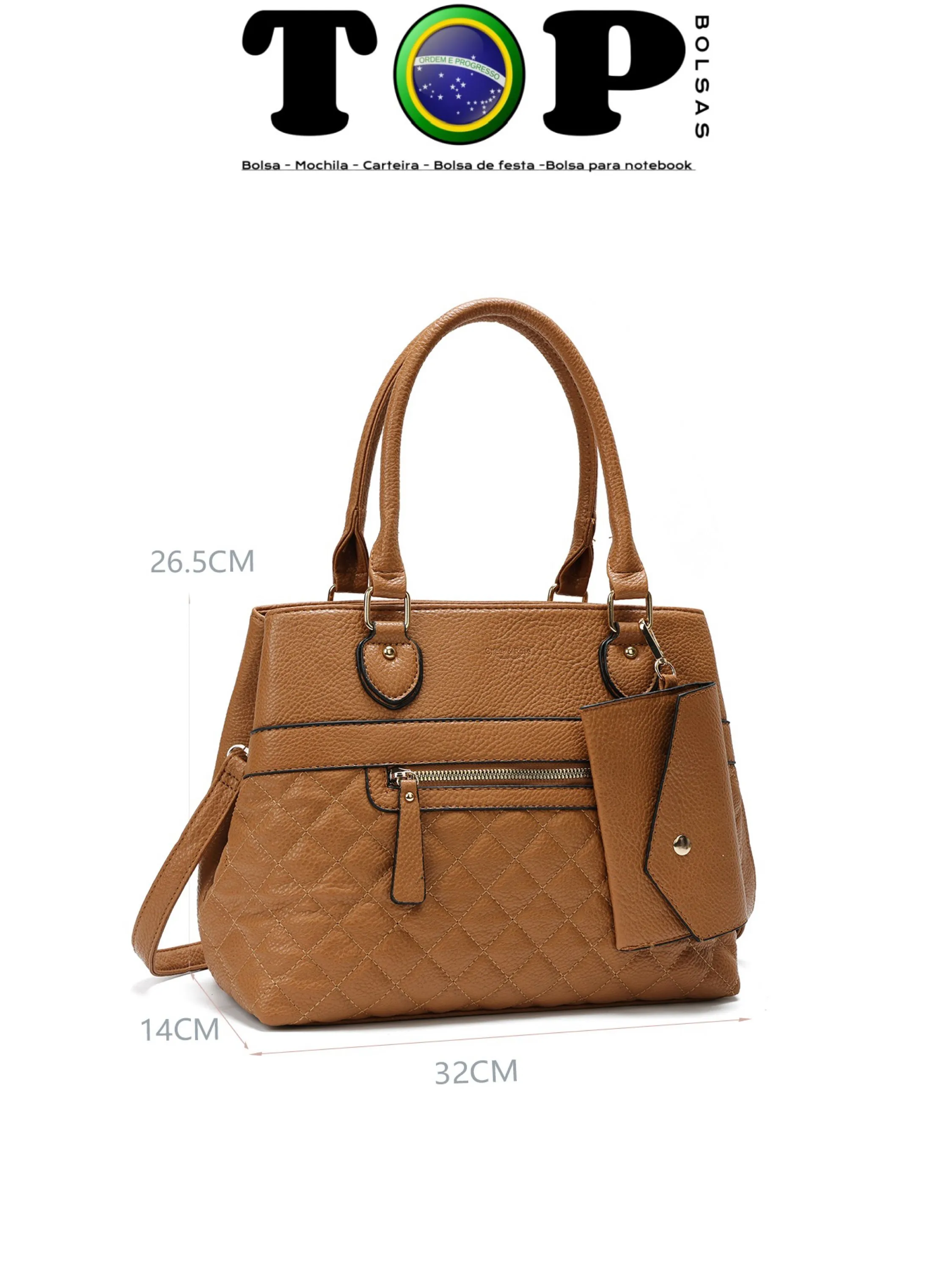 Bolsa Feminina Elegante e Espaçosa C62-B#XX20838