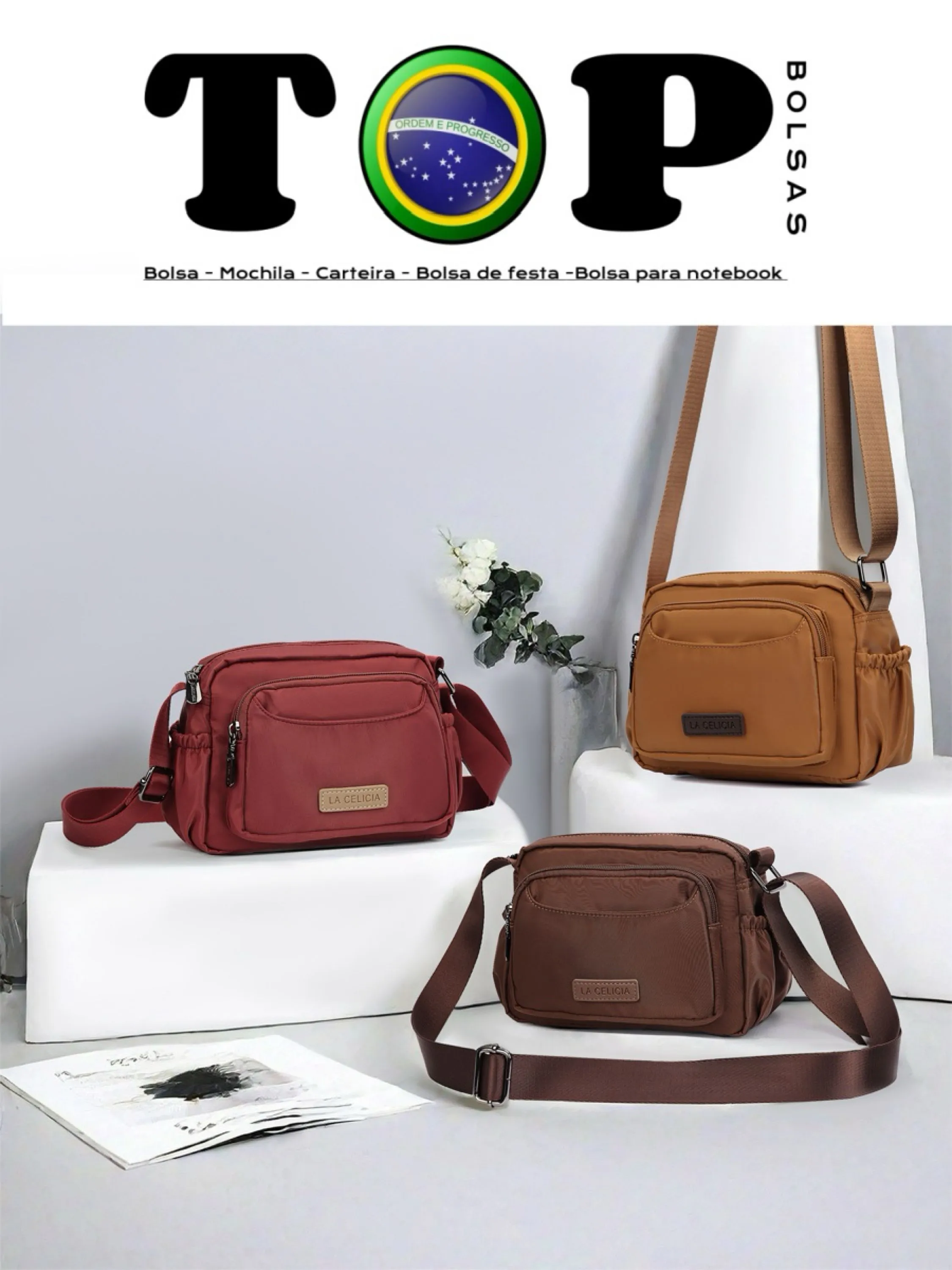 Kit 12 bolsinha transversal B61-B#LC3014
