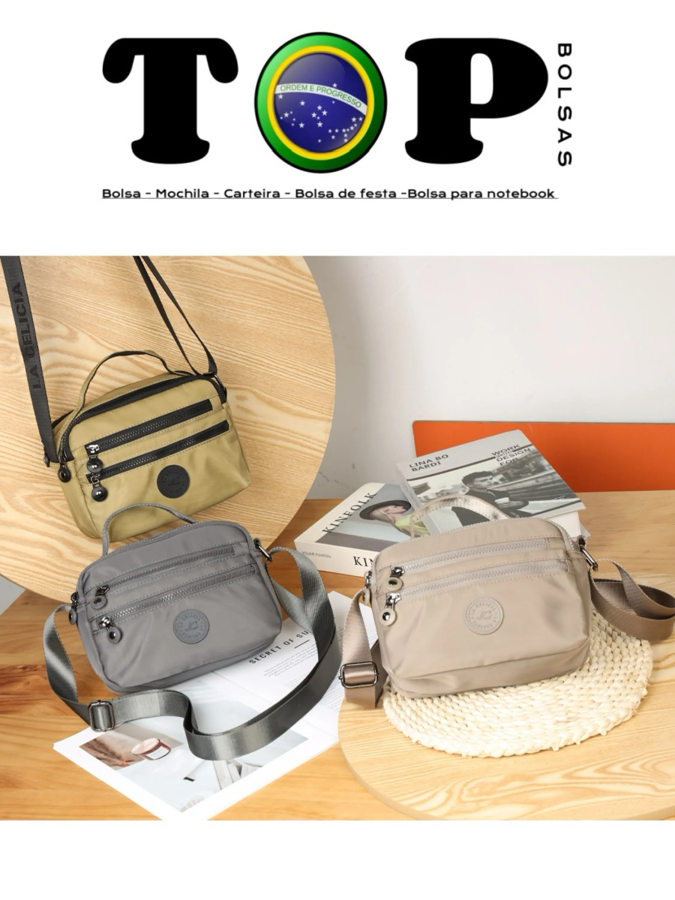 kit 12 bolsinha transversal C-62A#LC3002