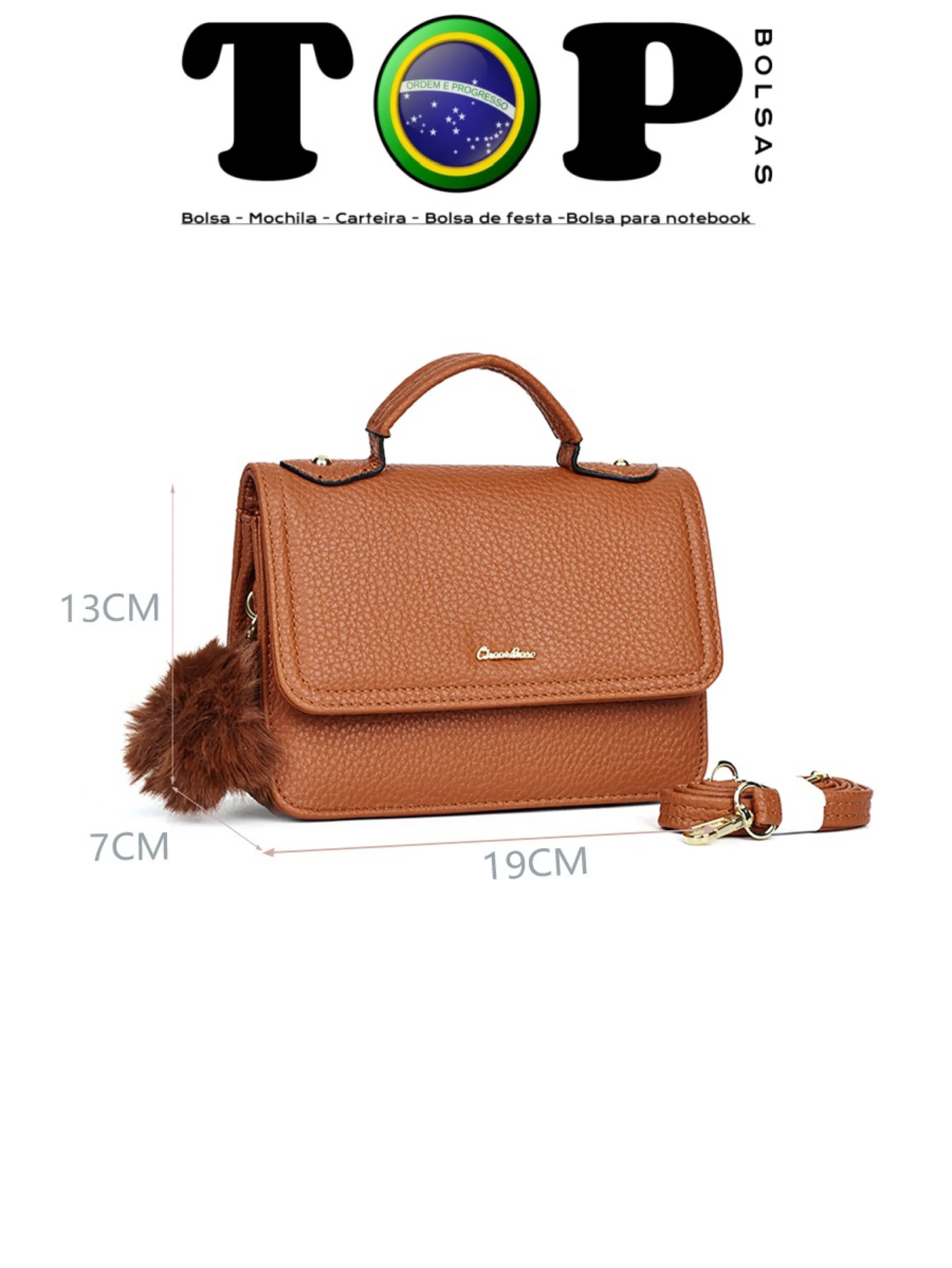 Bolsinha transversal bolsa feminina B61-B#CRB-2410
