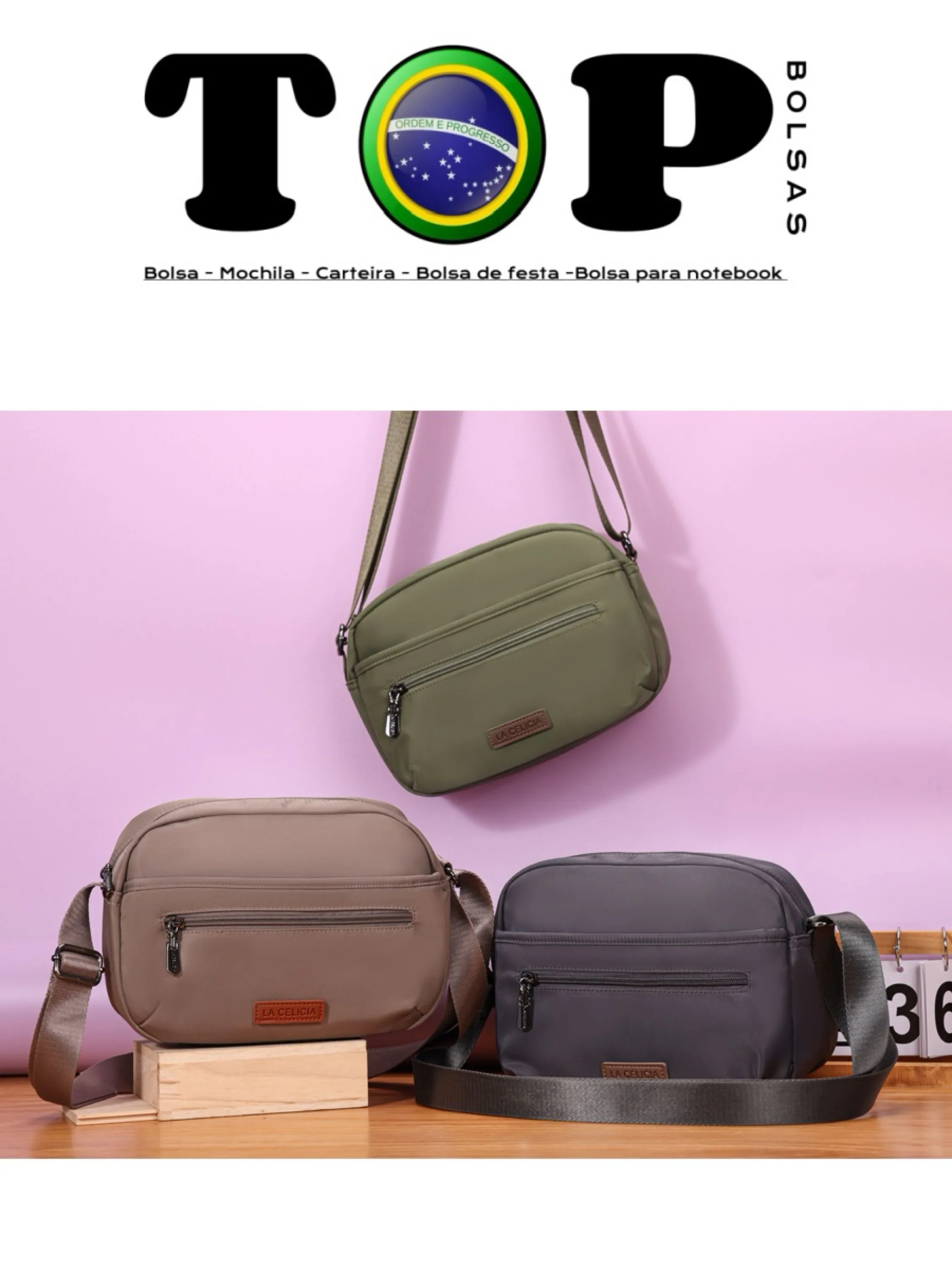 Kit 12 bolsinha transversal C31-B#Lc3028