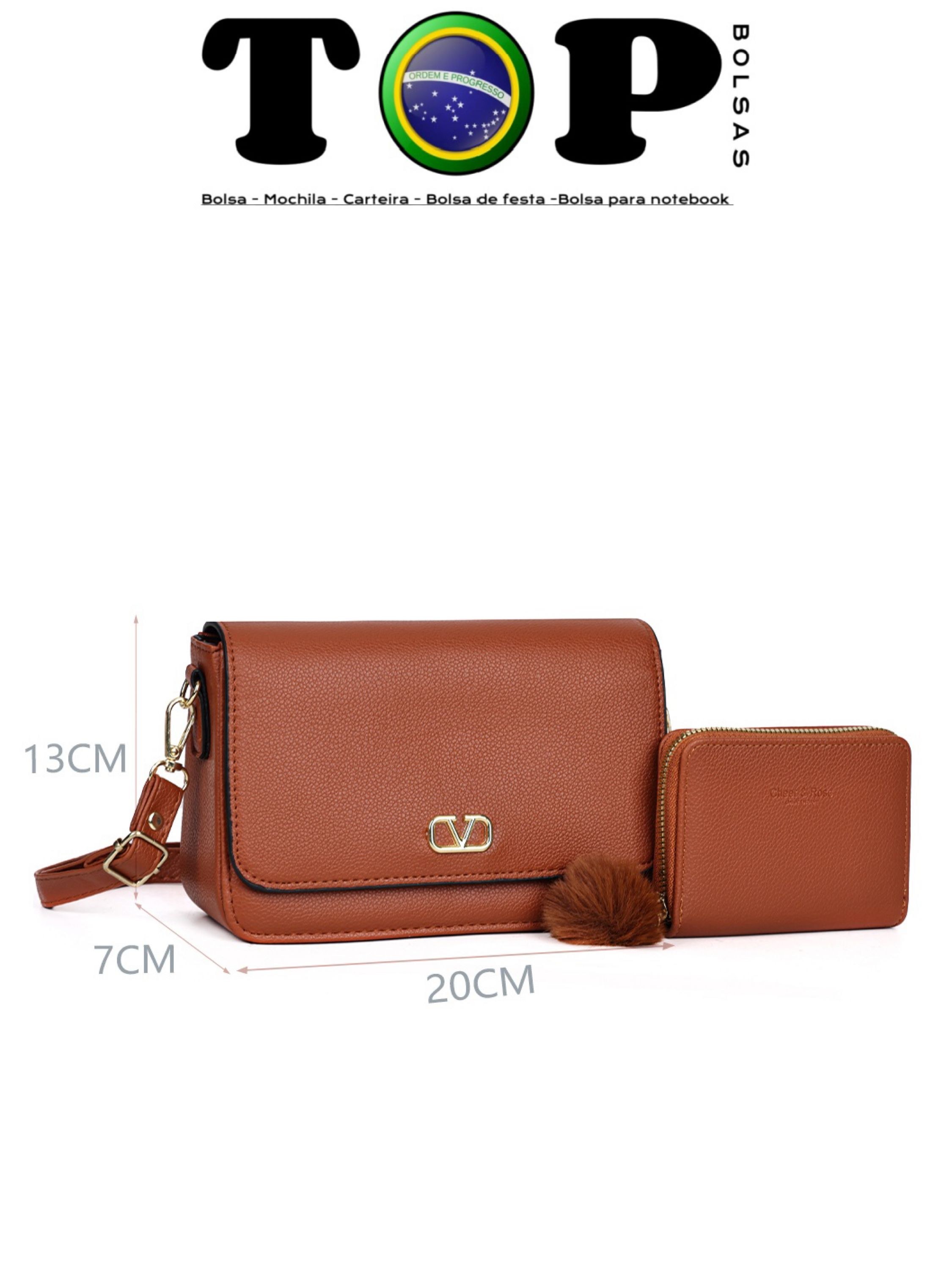 Bolsa Transversal com Carteira D71-A CRB-3089