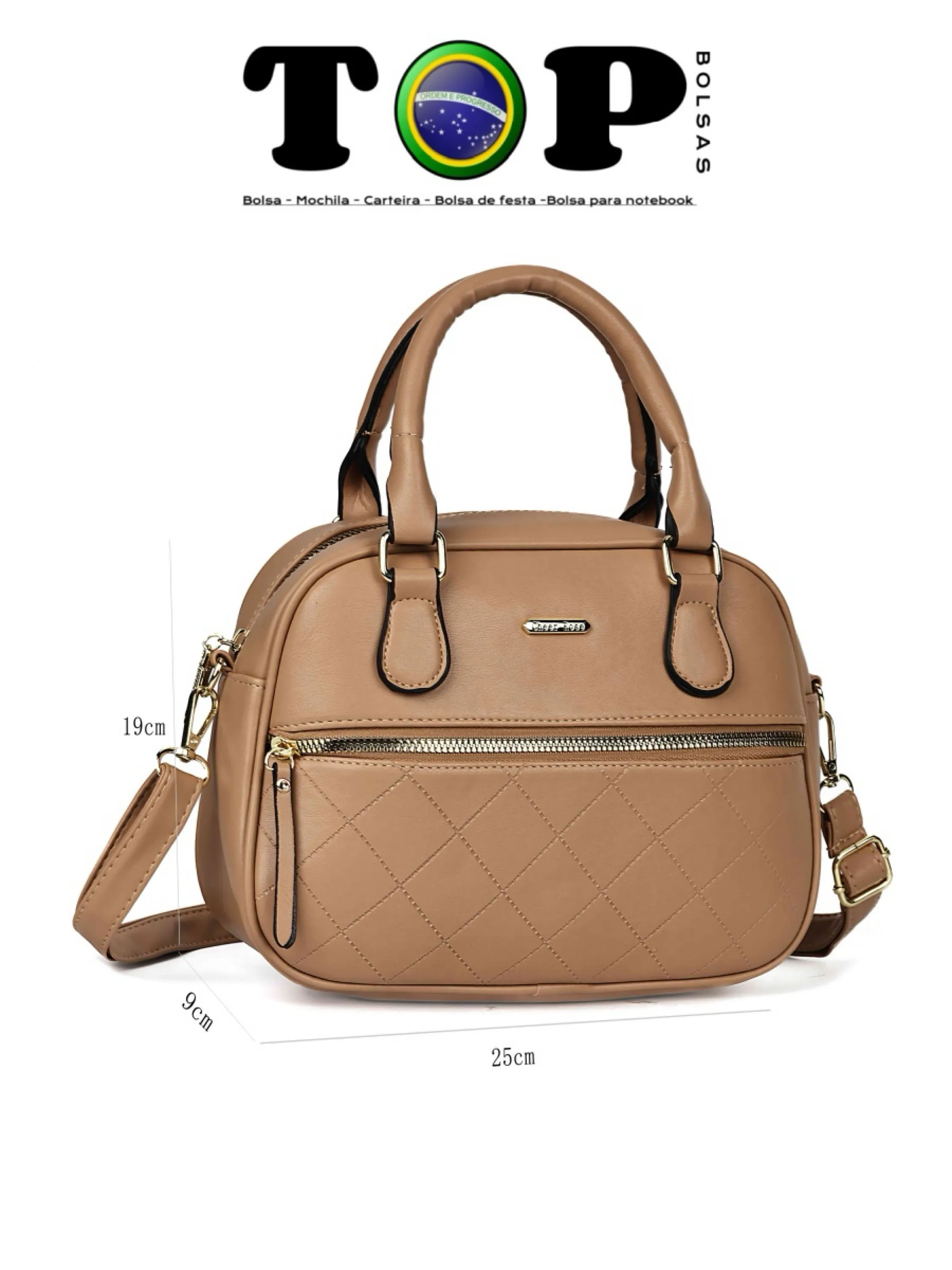 👜 Bolsa frminina Alça de Mão e Transversal B14-A#CR-1955
