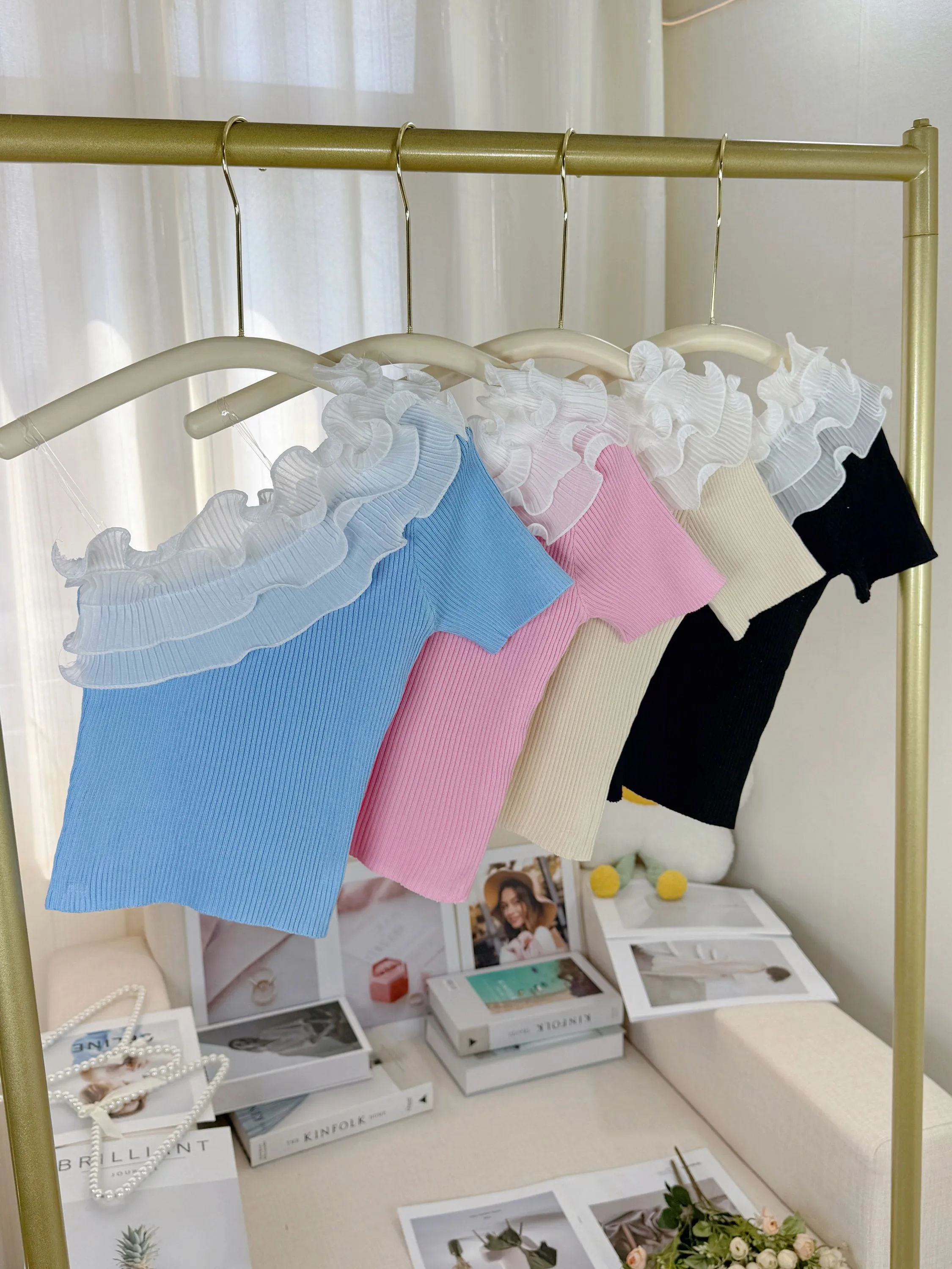 Fancy kids blusa modal cropped
