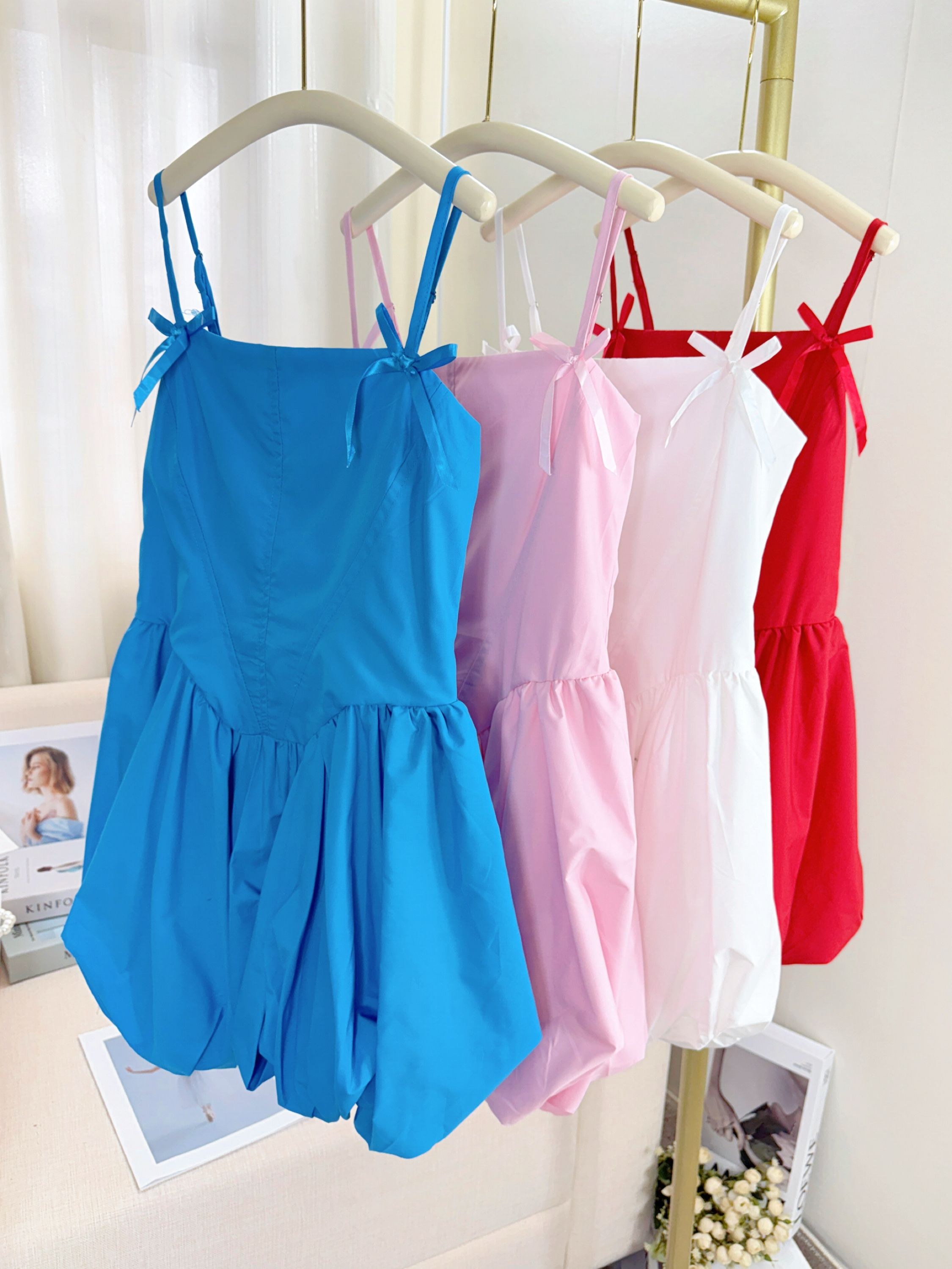 Fancy kids vestido curta infantil tricoline