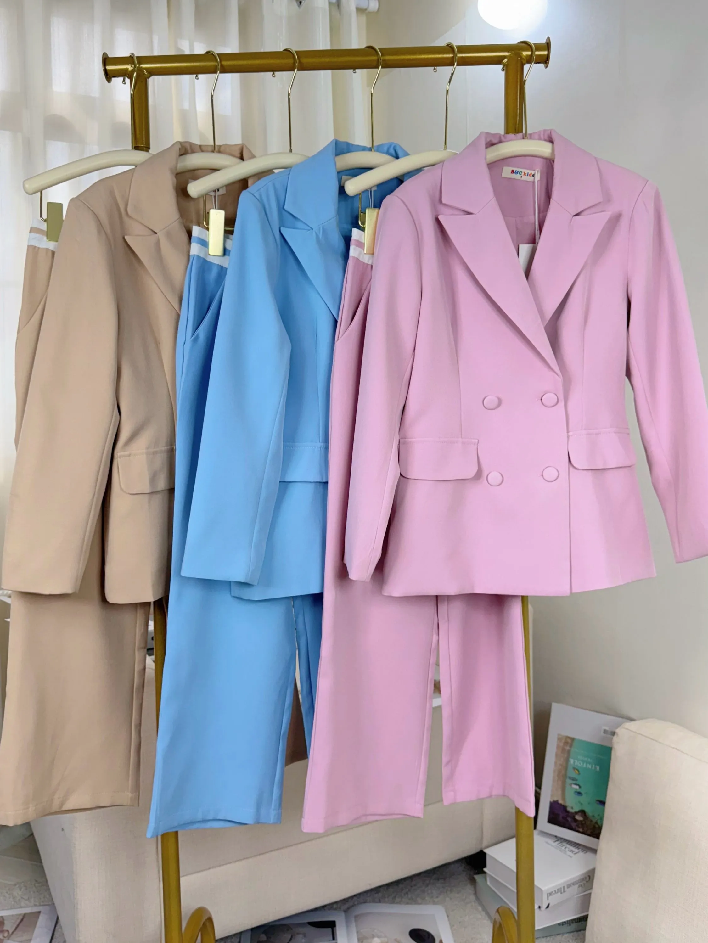 Fancy kids conjunto alfaiataria blazer com calça