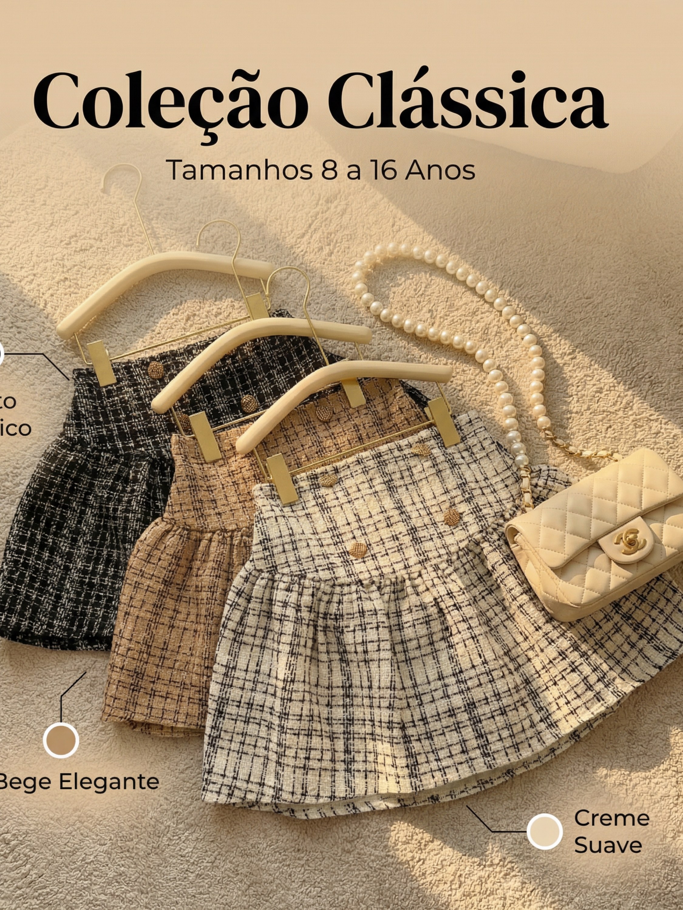 Fancy kids saia curta tweet