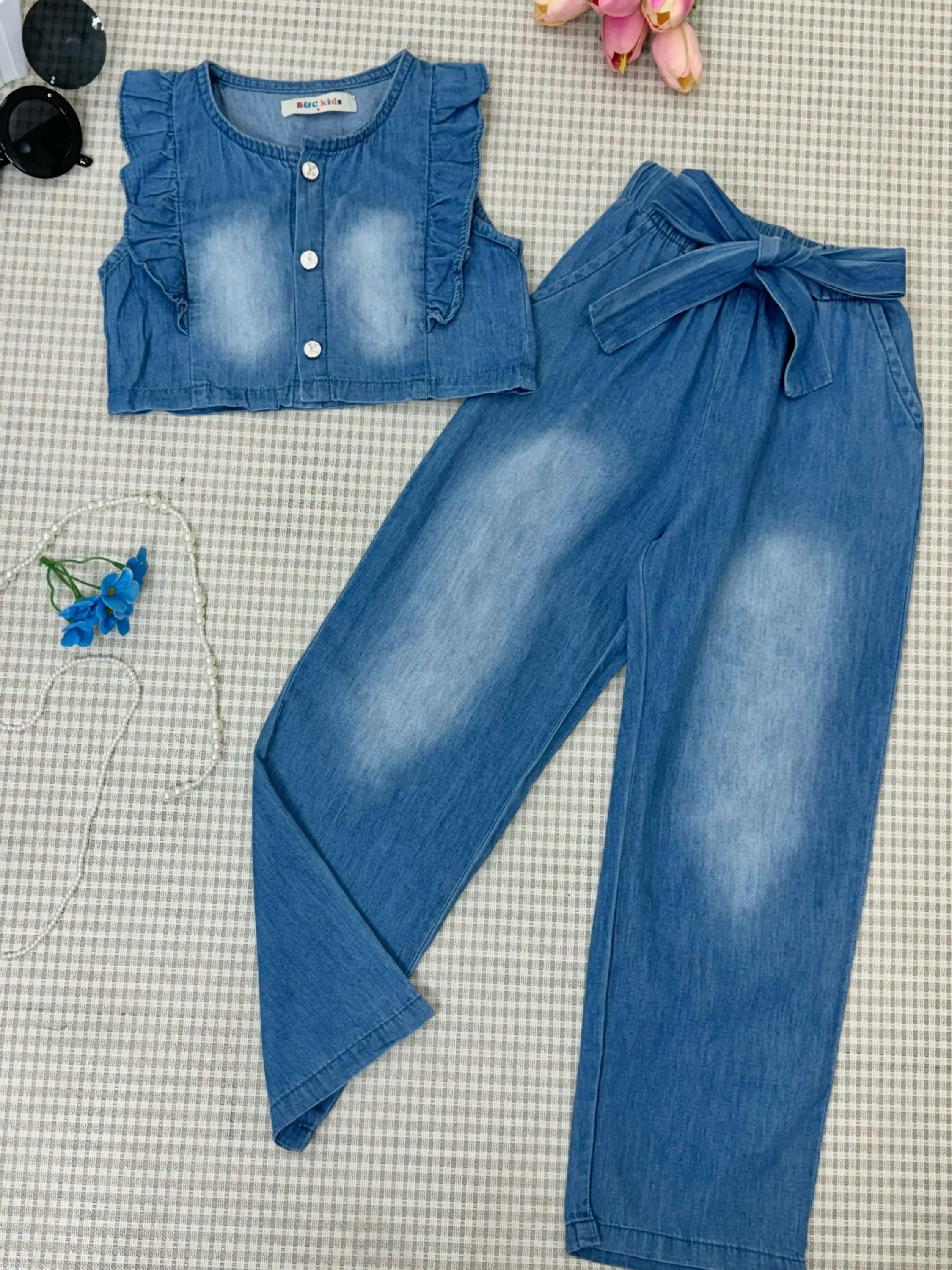 Fancy kids conjunto jeans