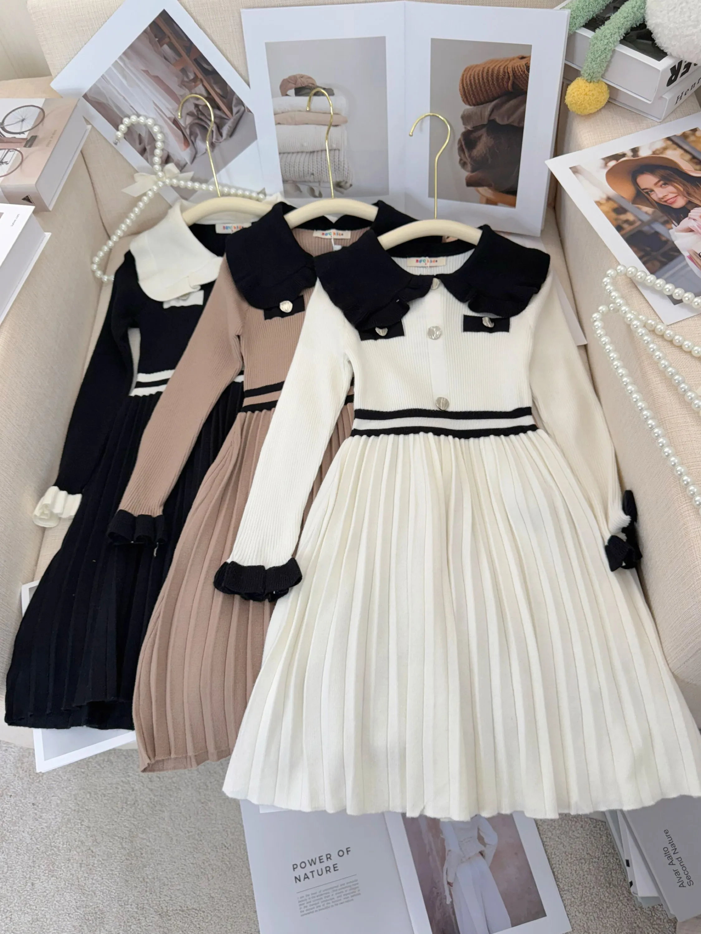 Fancy kids vestido tricô