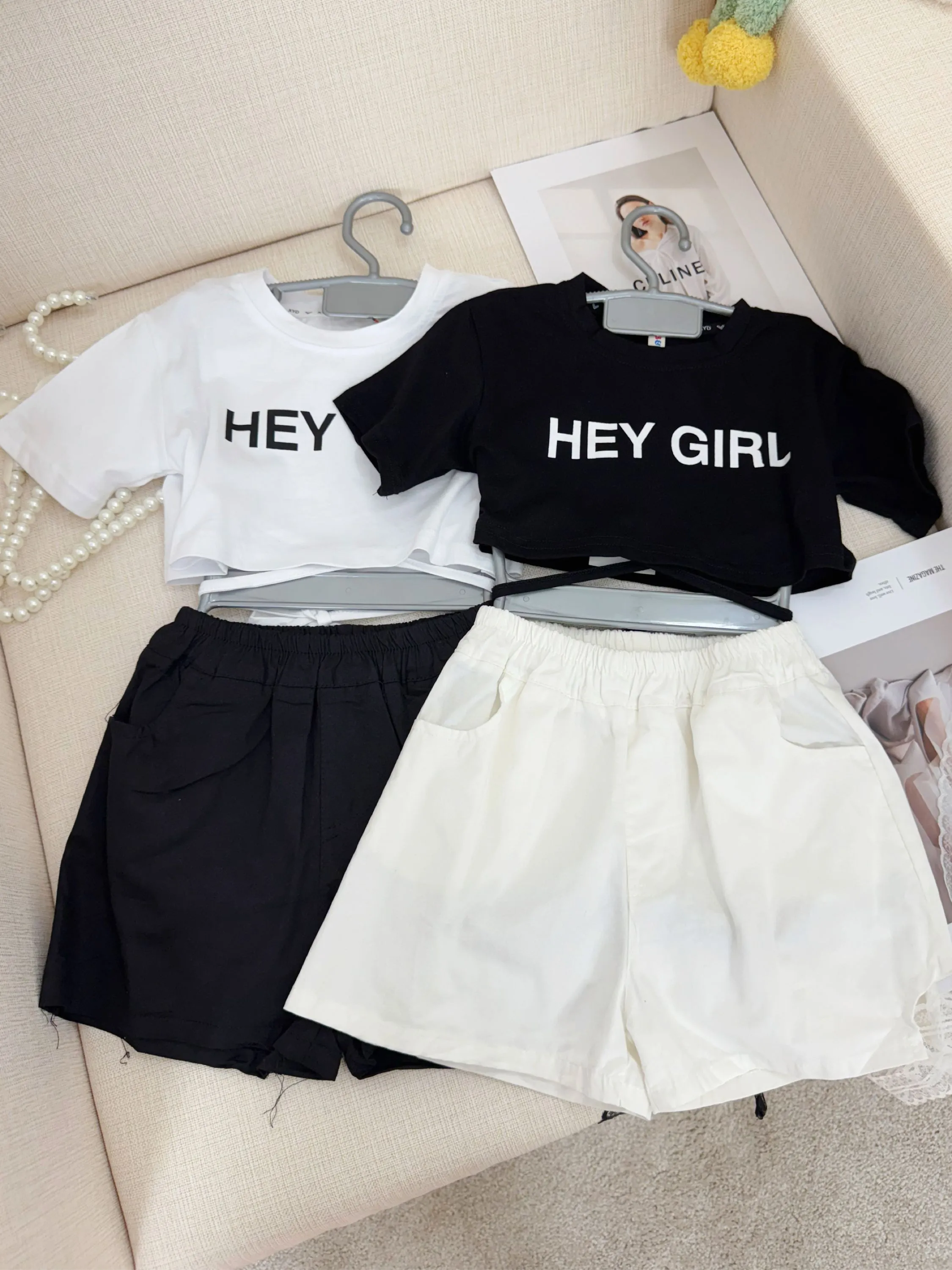 Fancy kids conjunto T-shirt com short