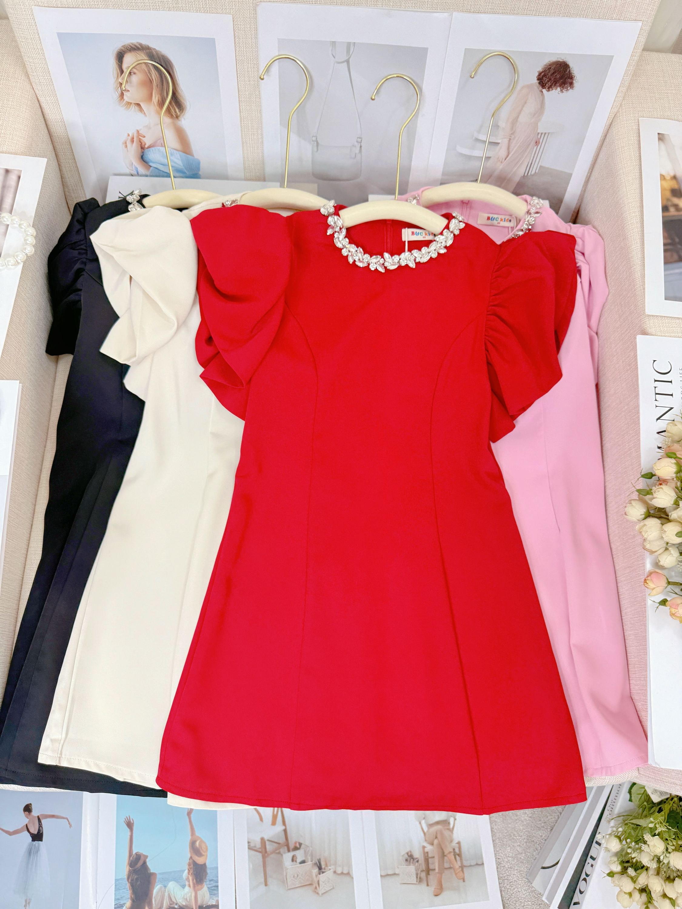 Fancy kids vestido alfaiataria brilho