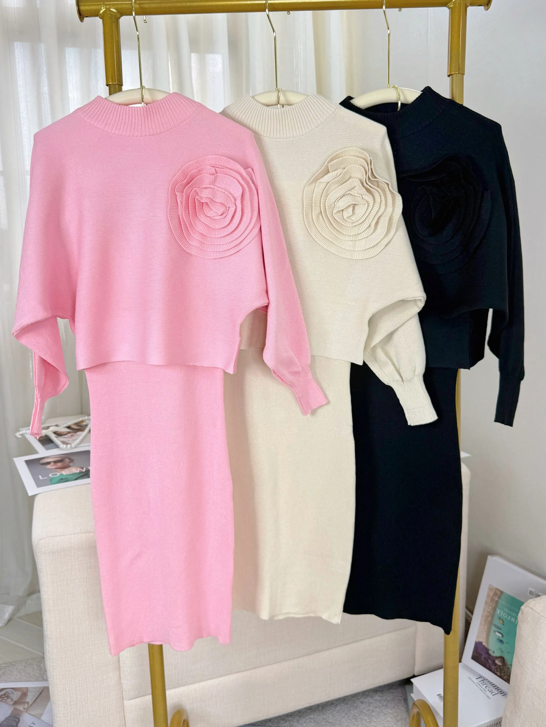 Fancy kids conjunto vestido com blusa