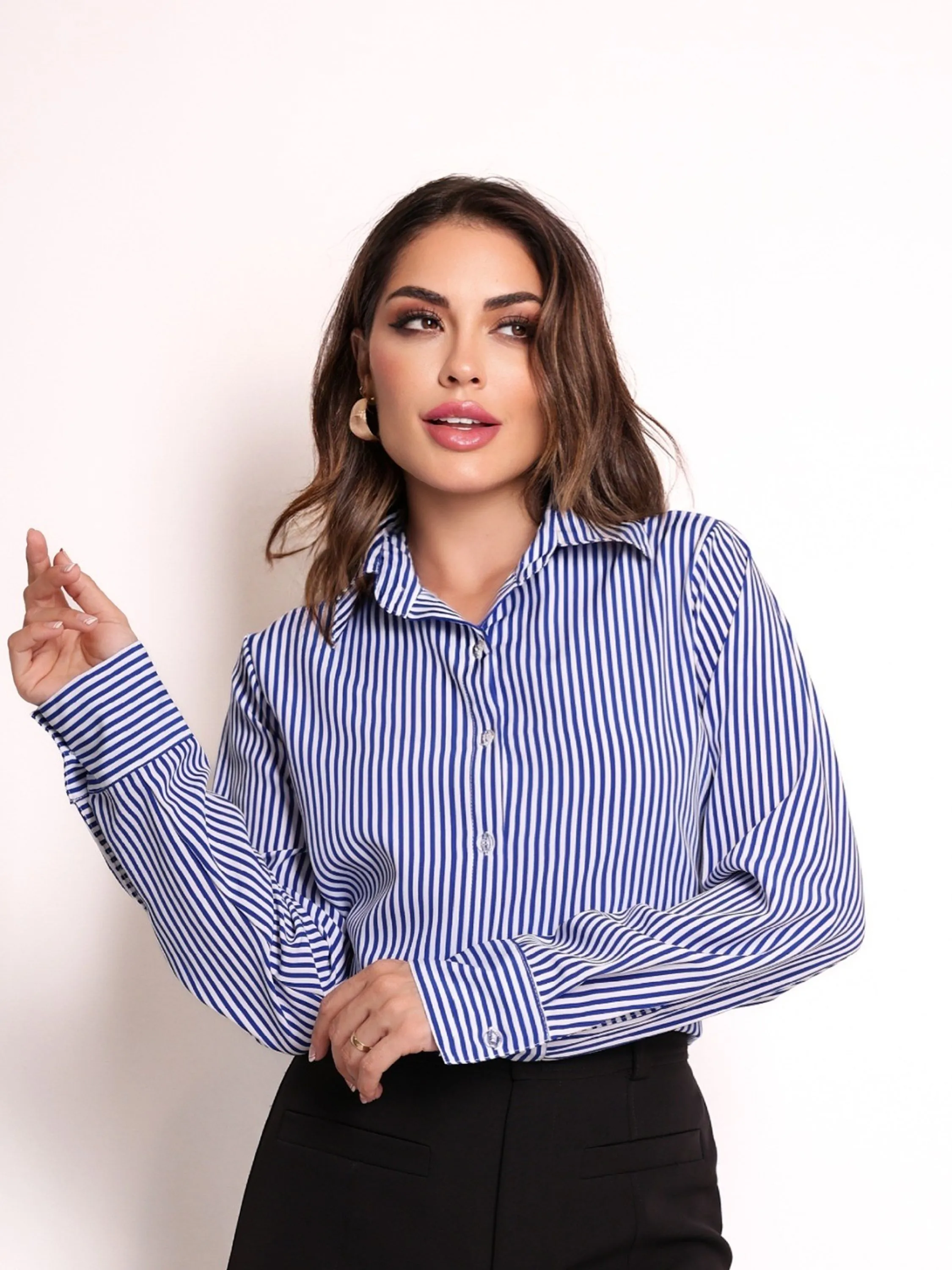 Camisa Nair Listrada Social