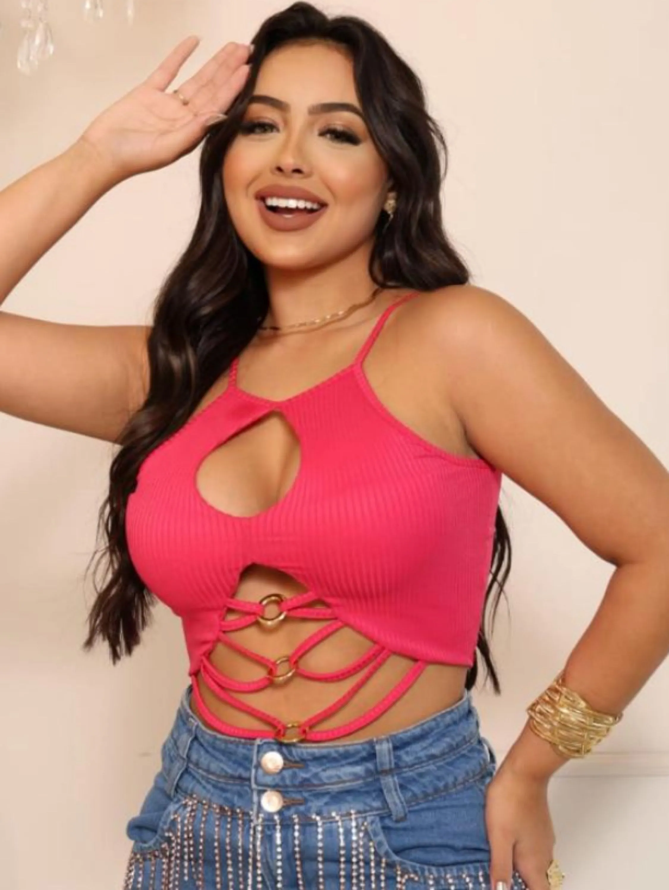 Cropped argola Rebeca