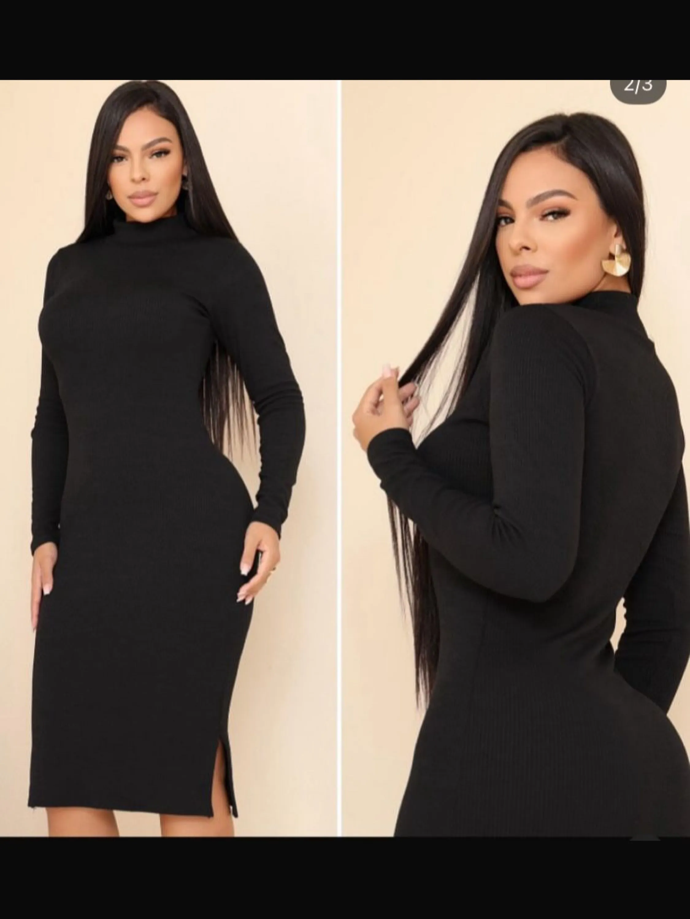 Vestido anarruga midi