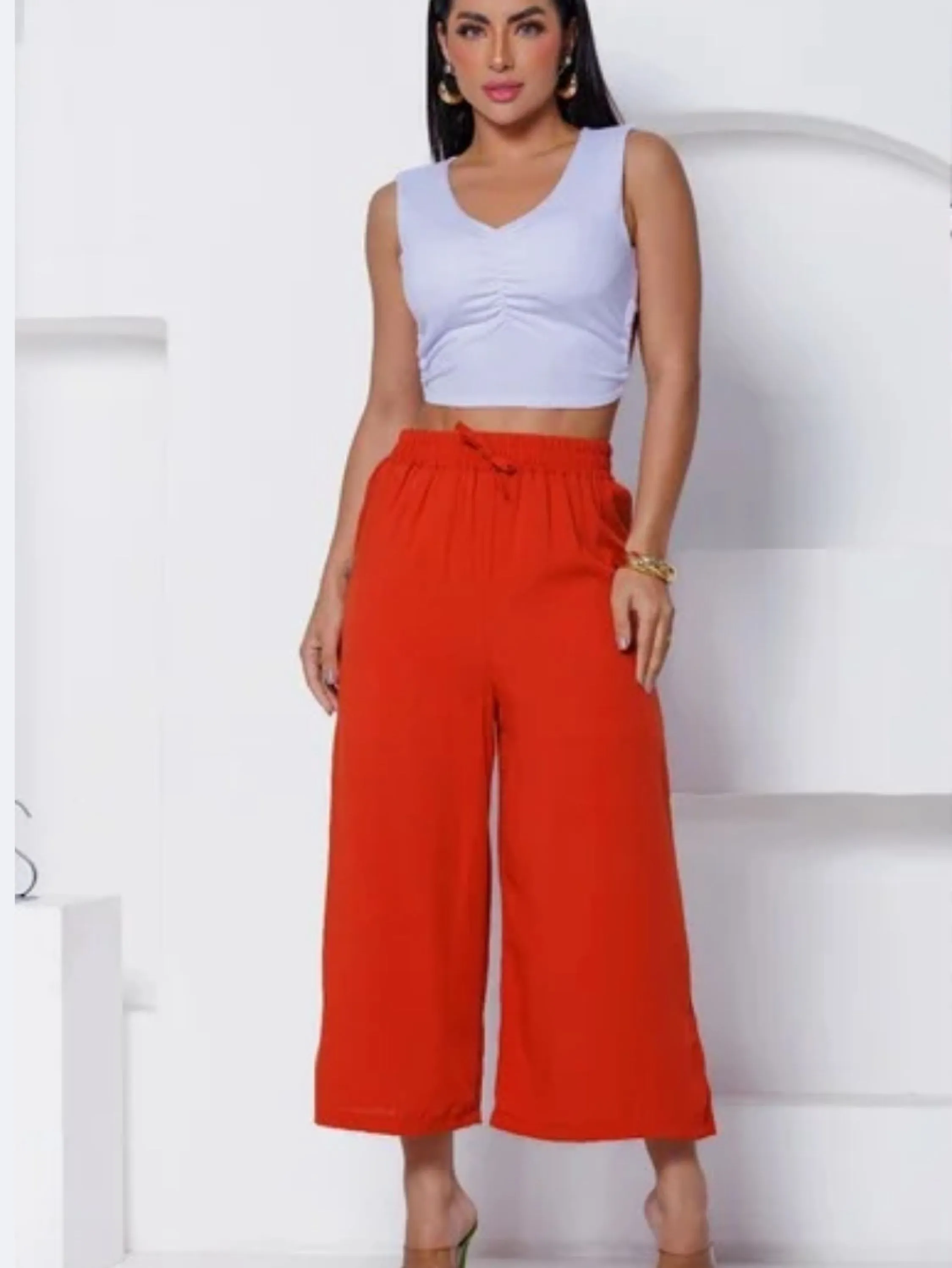 Calça pantacourt