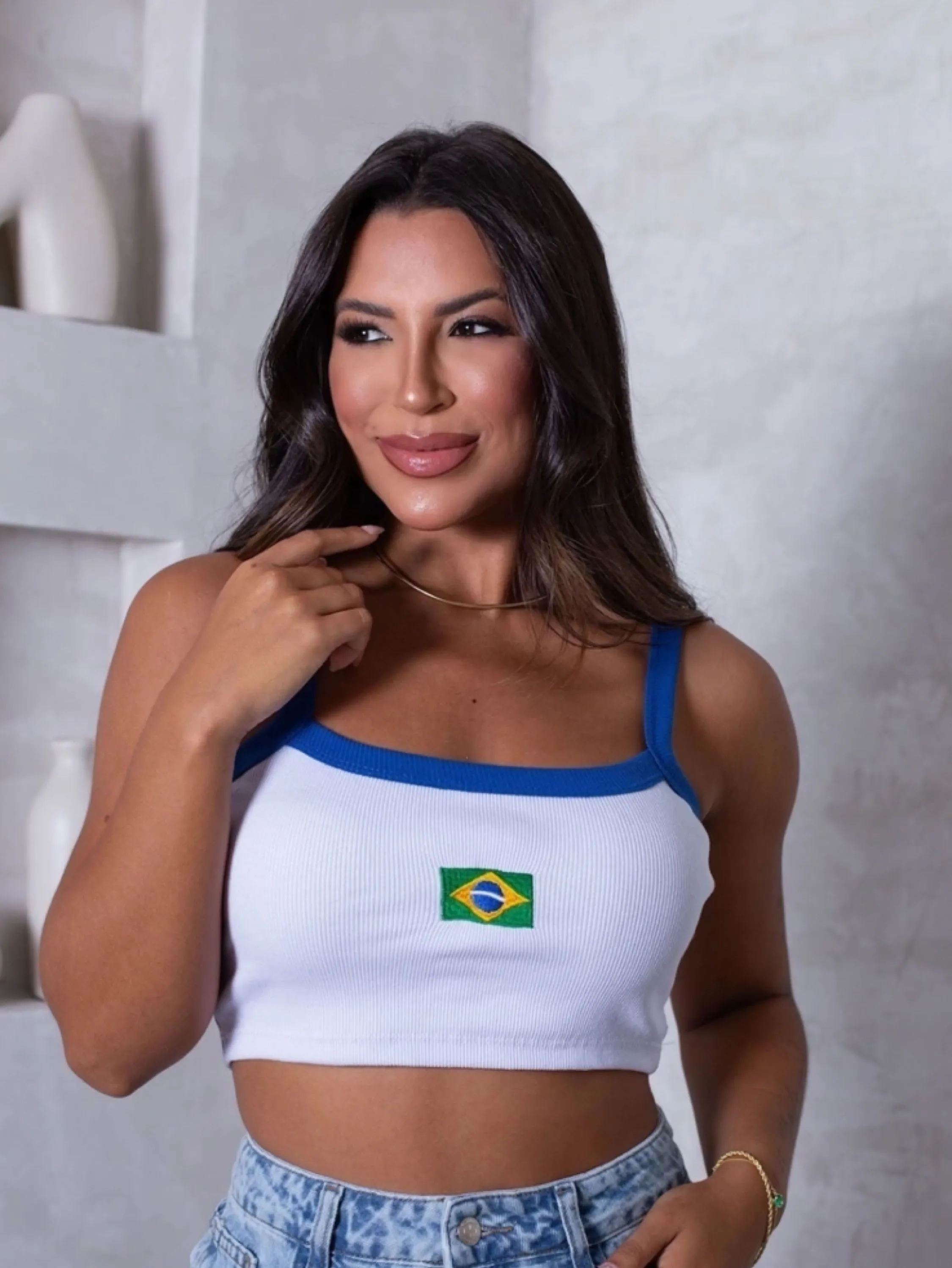 Cropped fit ediçao Brasil