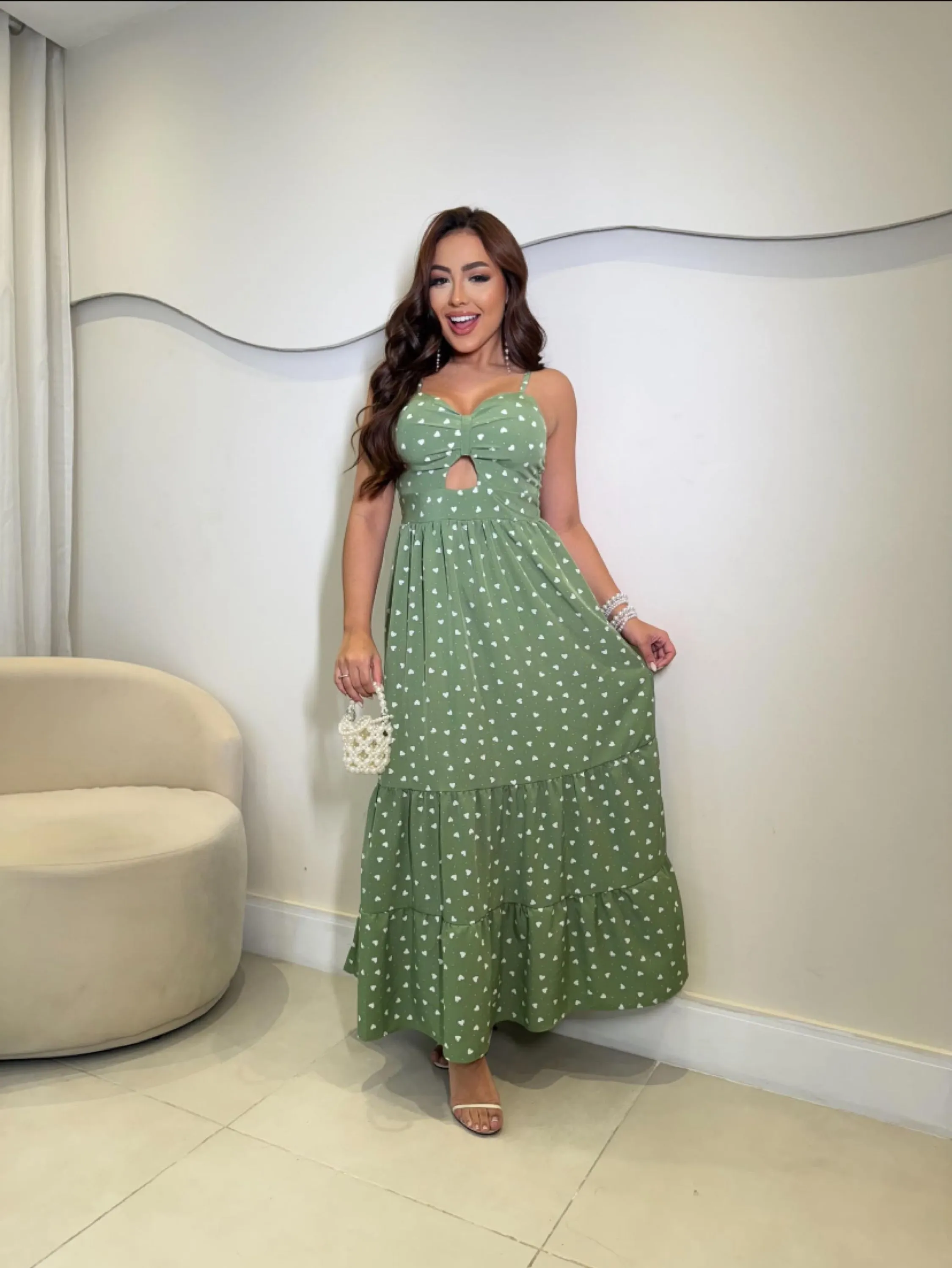 Vestido longo elegância
