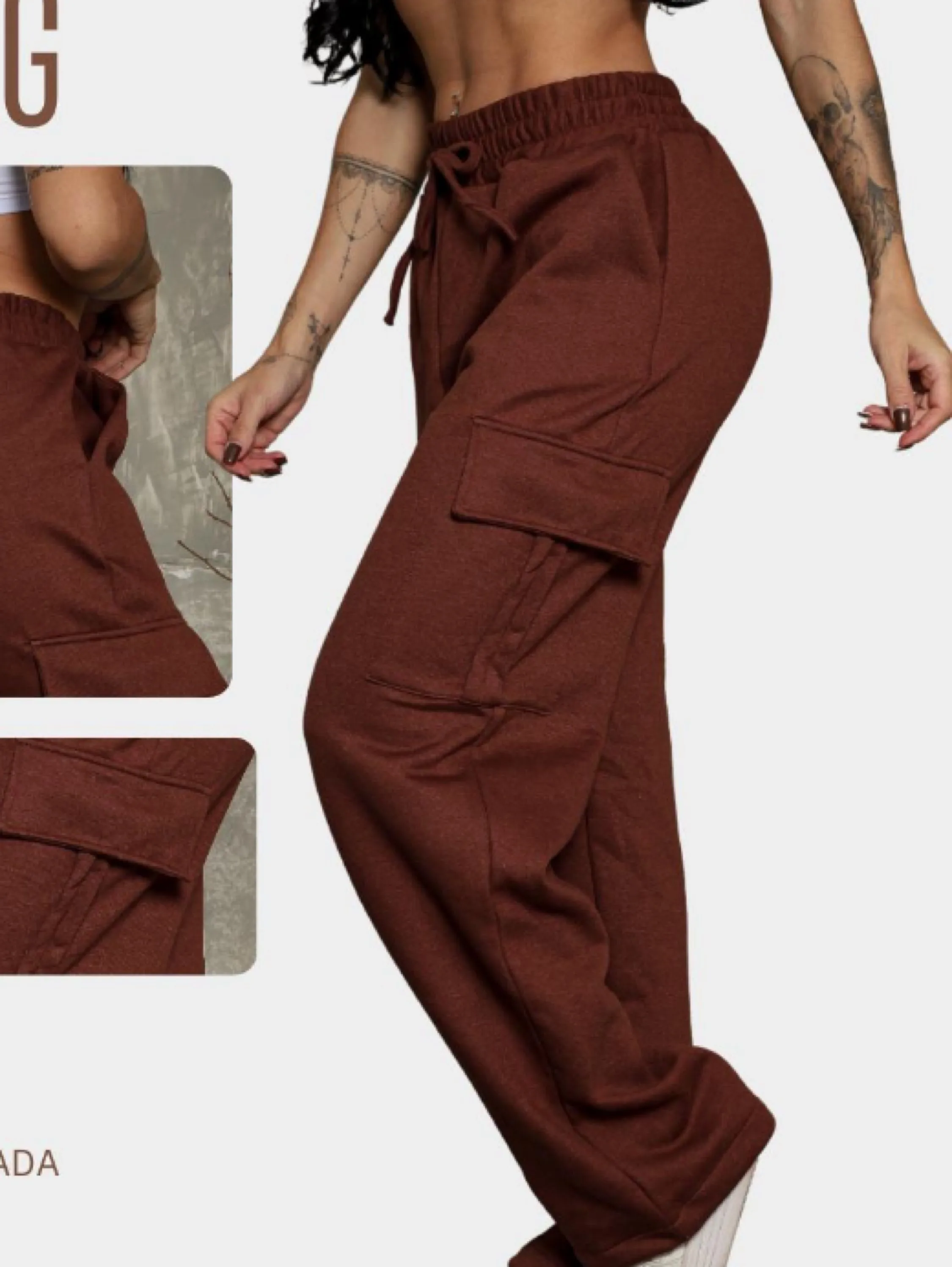 Calça moletom wid lag pantalona