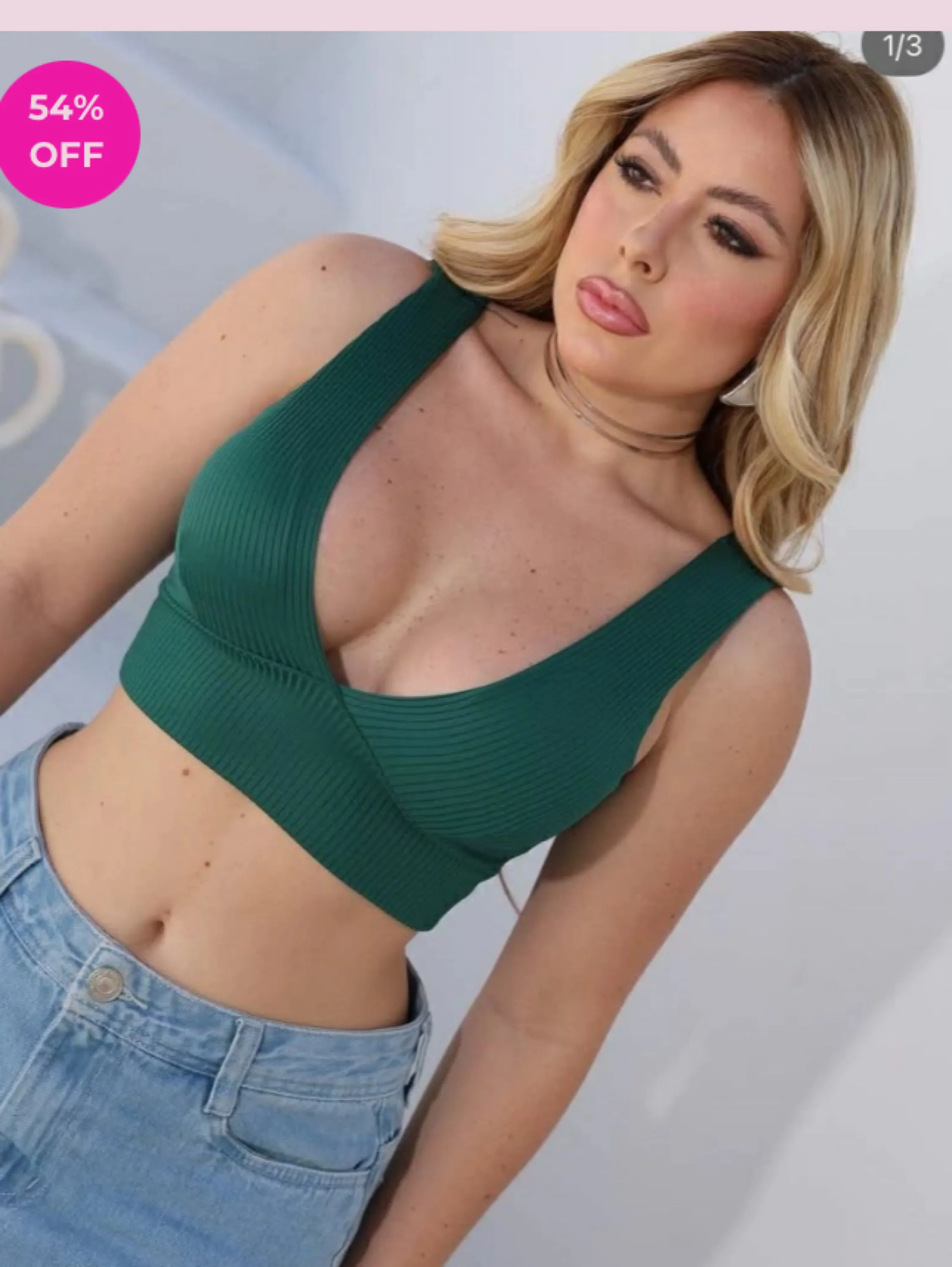 Cropped canelado
