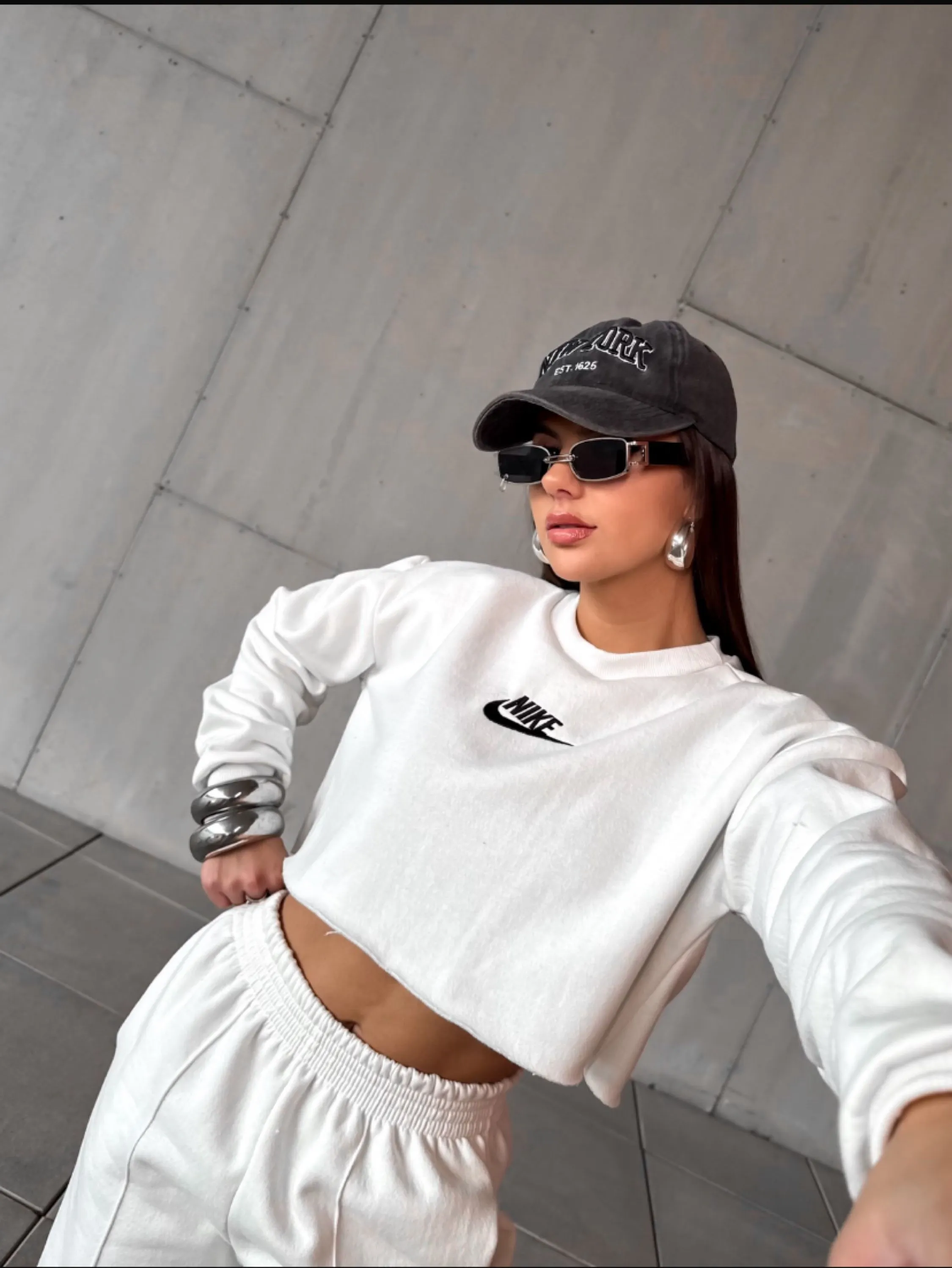 Cropped moletom da nike