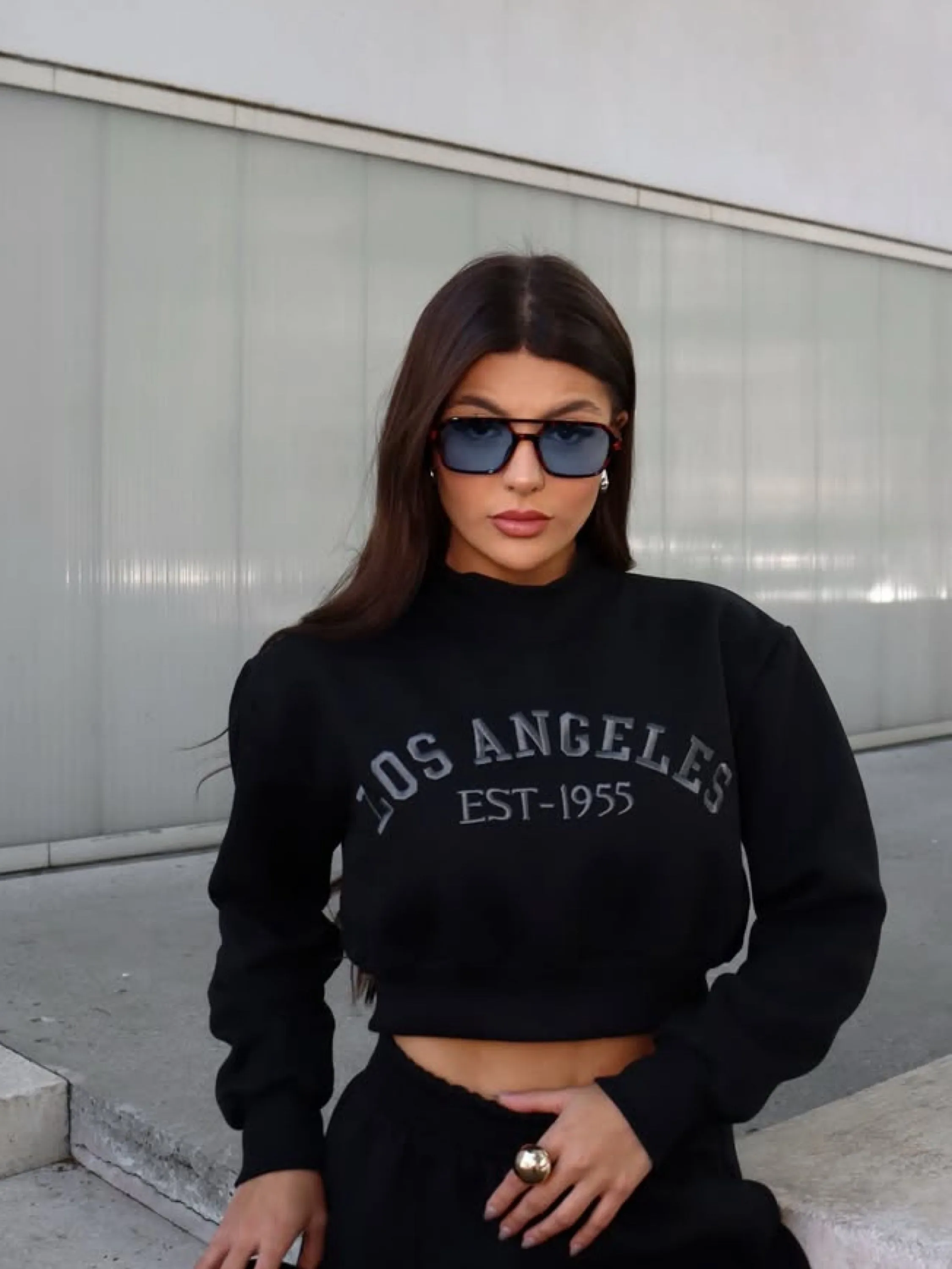 Cropped moletom Los Angeles