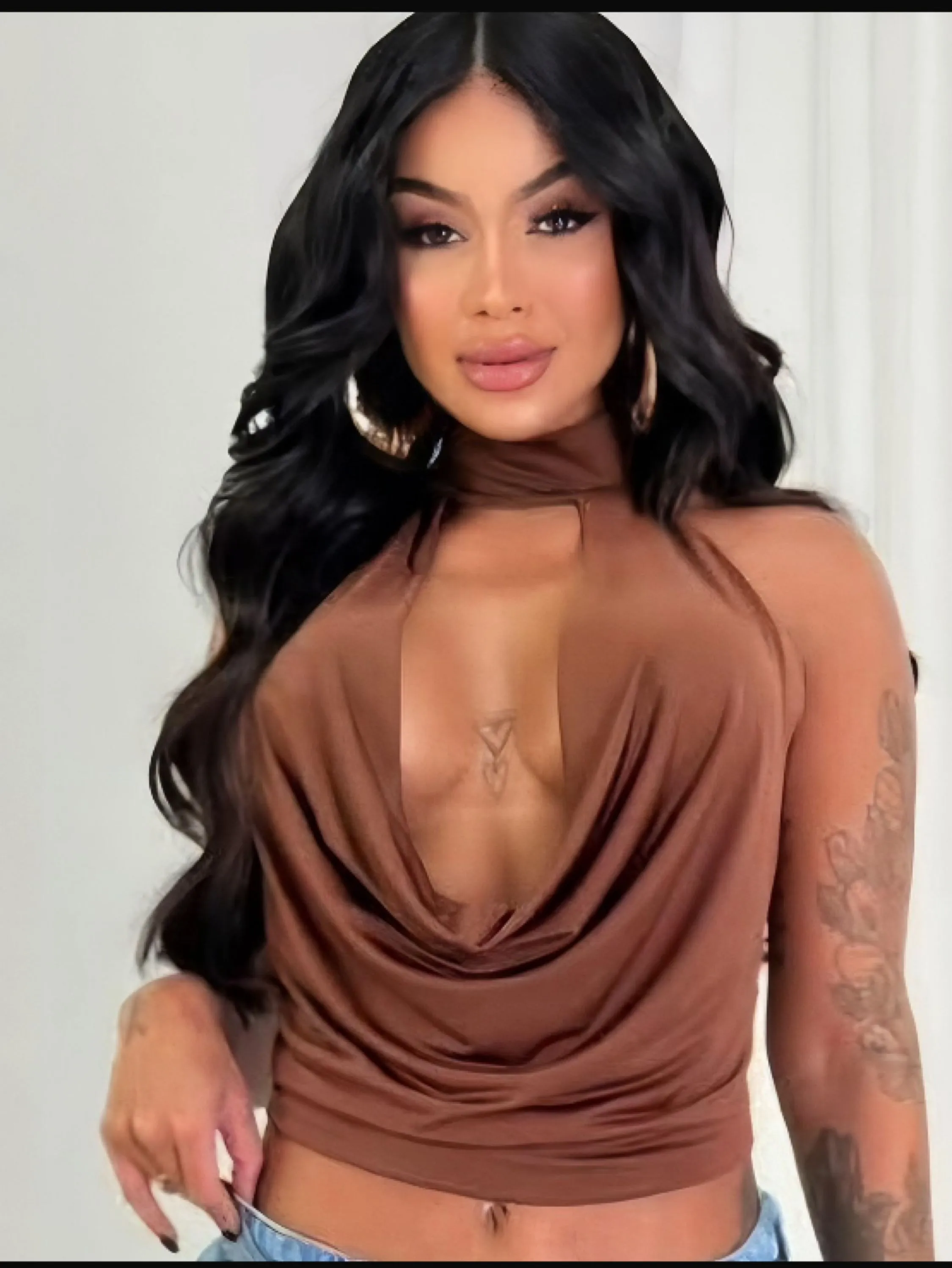 Cropped choker
