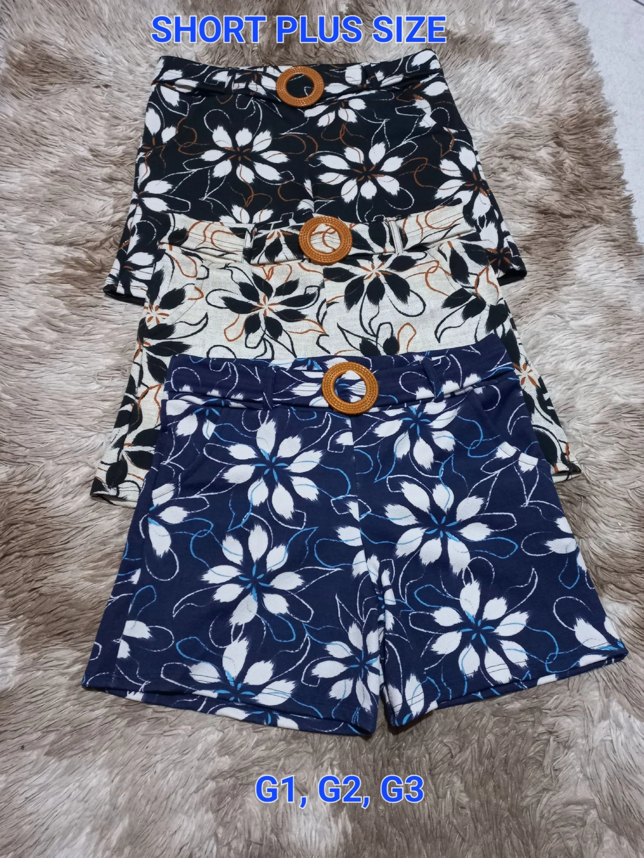 SHORT PLUS SIZE COM FIVELA