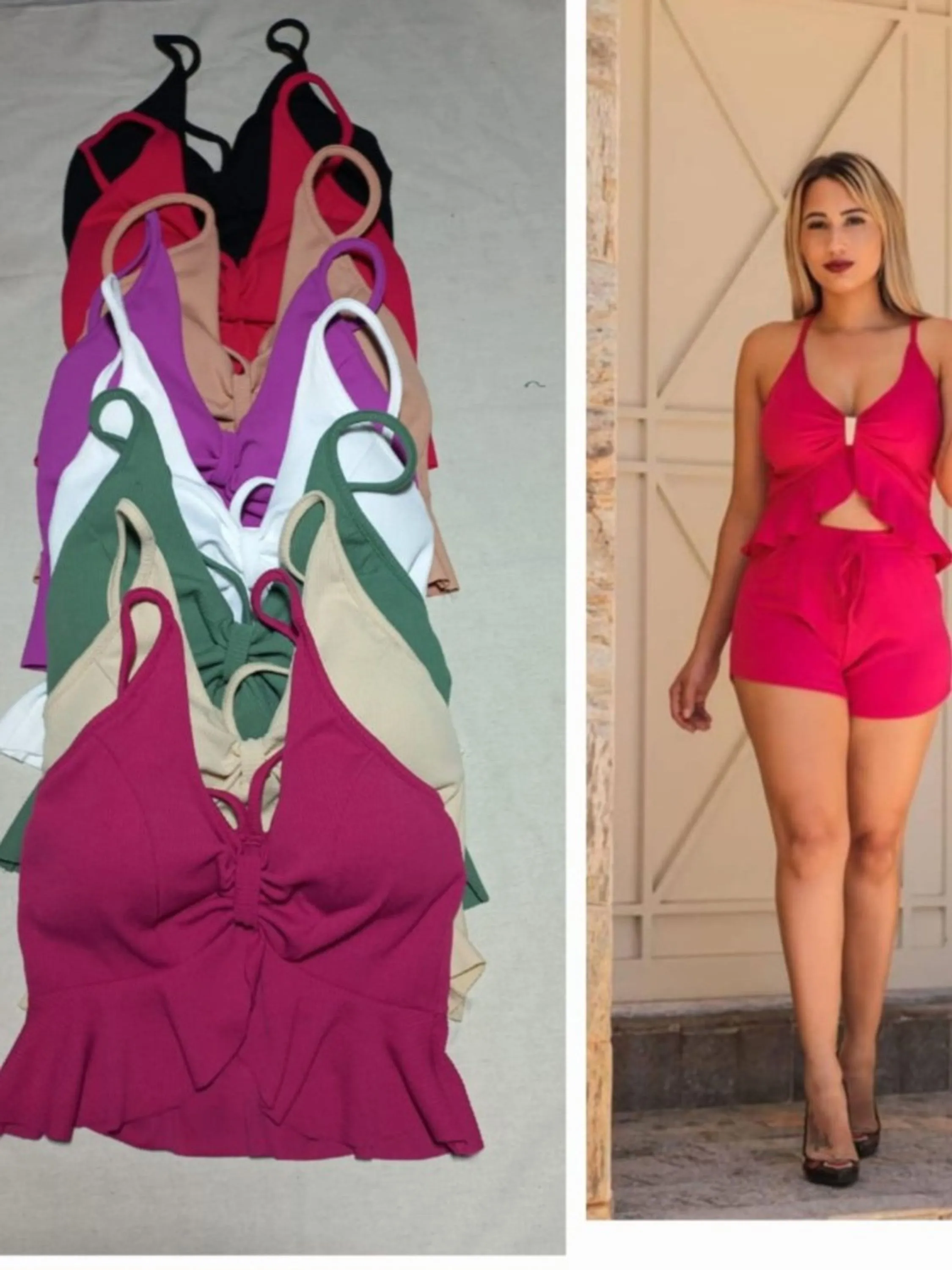 CROPPED BABADO COM ALÇA