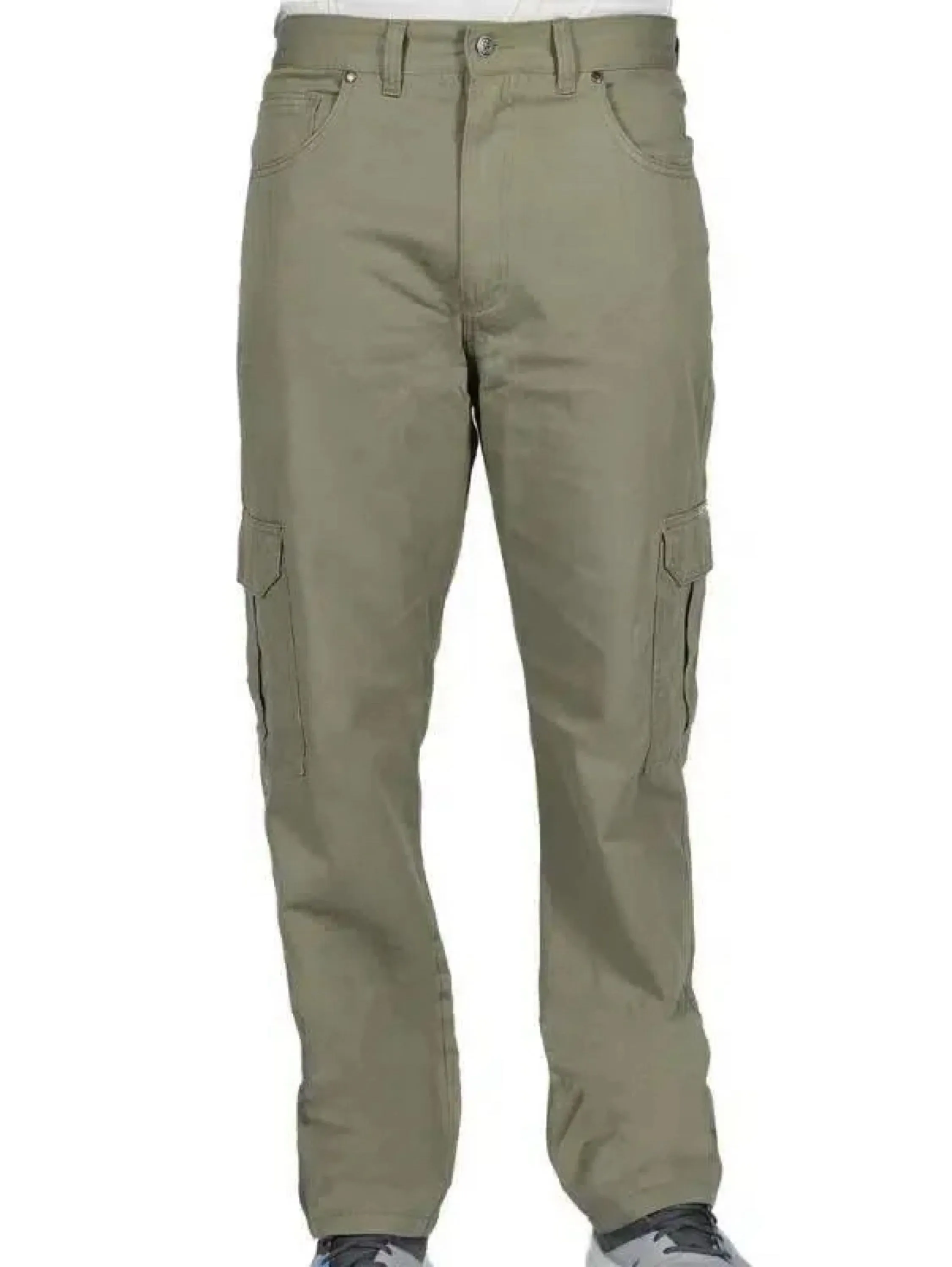 Calça de Sarja Cargo 100% algodão
