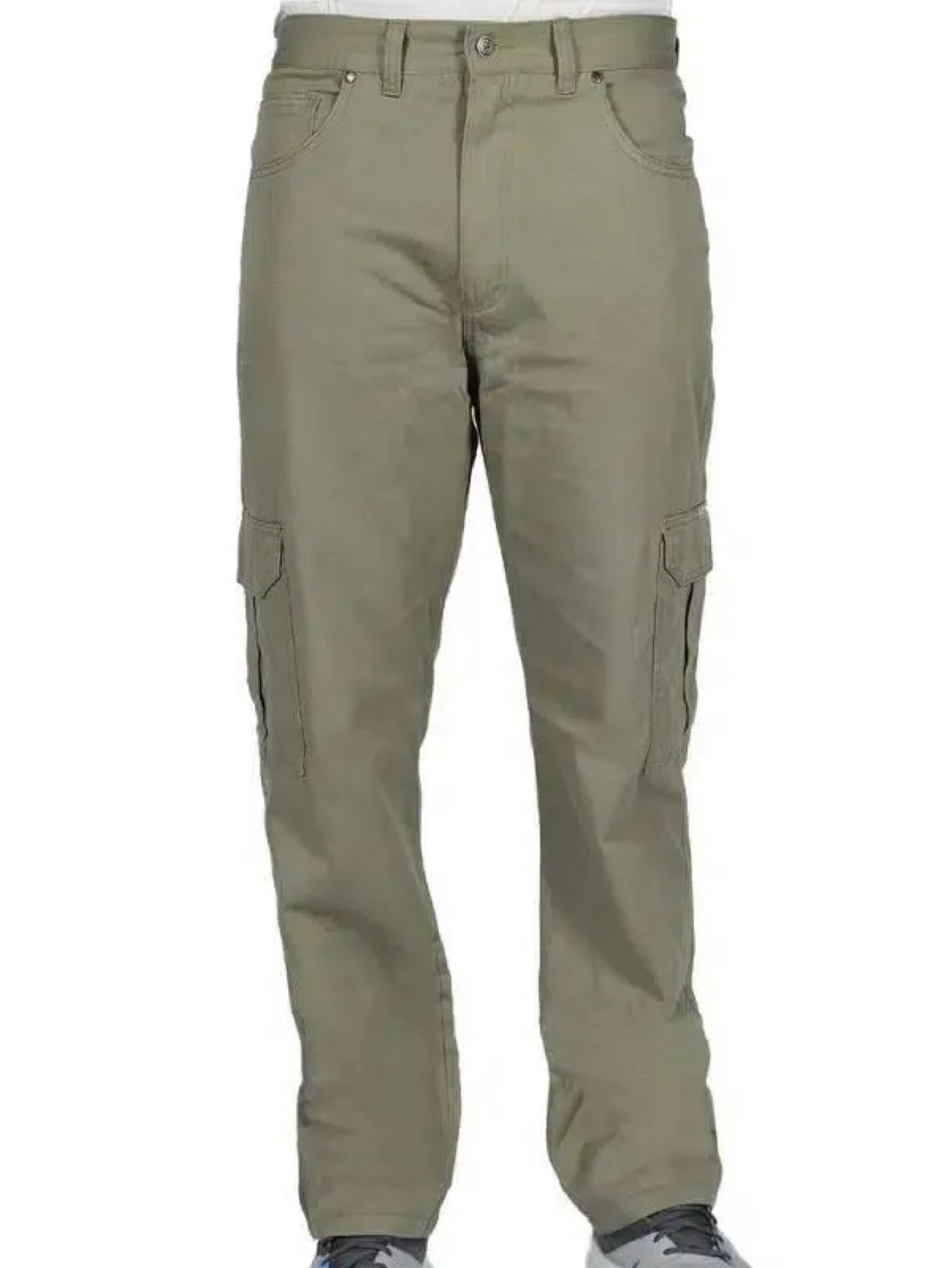 Calça de Sarja Cargo Masculina 100% algodão 36 ao 48