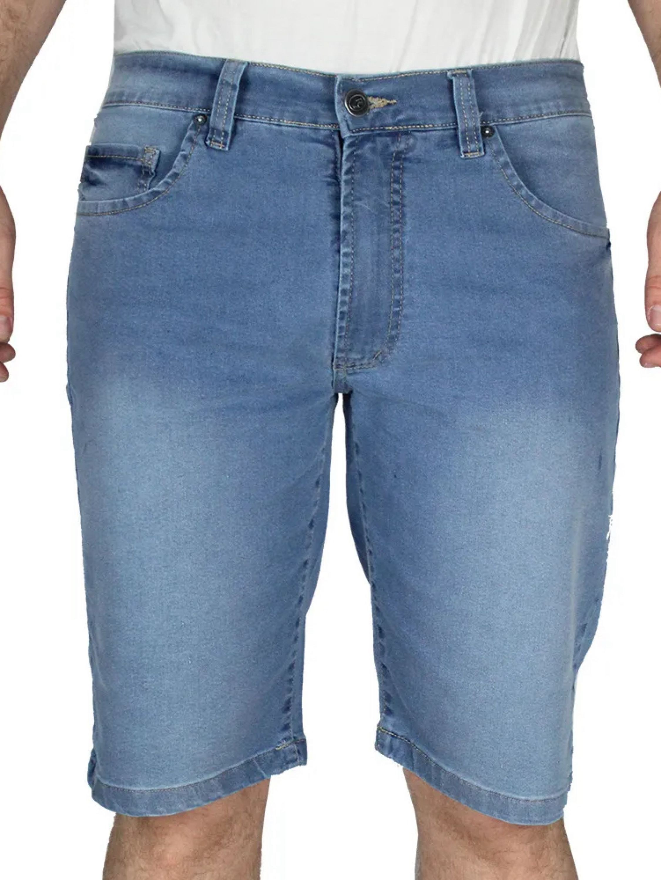 Bermuda Jeans Masculina elastano 38 ao 52