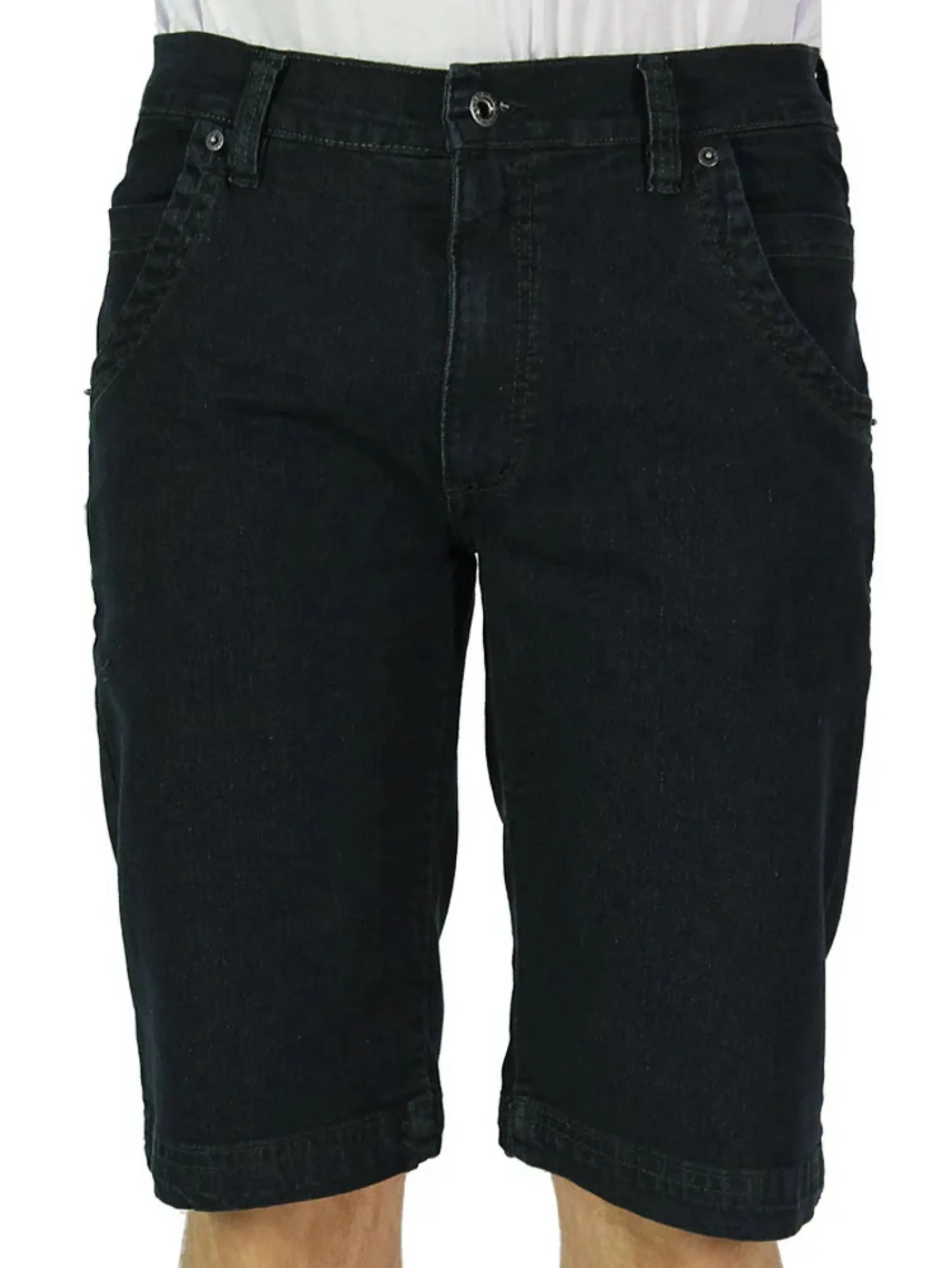 Bermuda jeans masculina elastano 38 ao 56