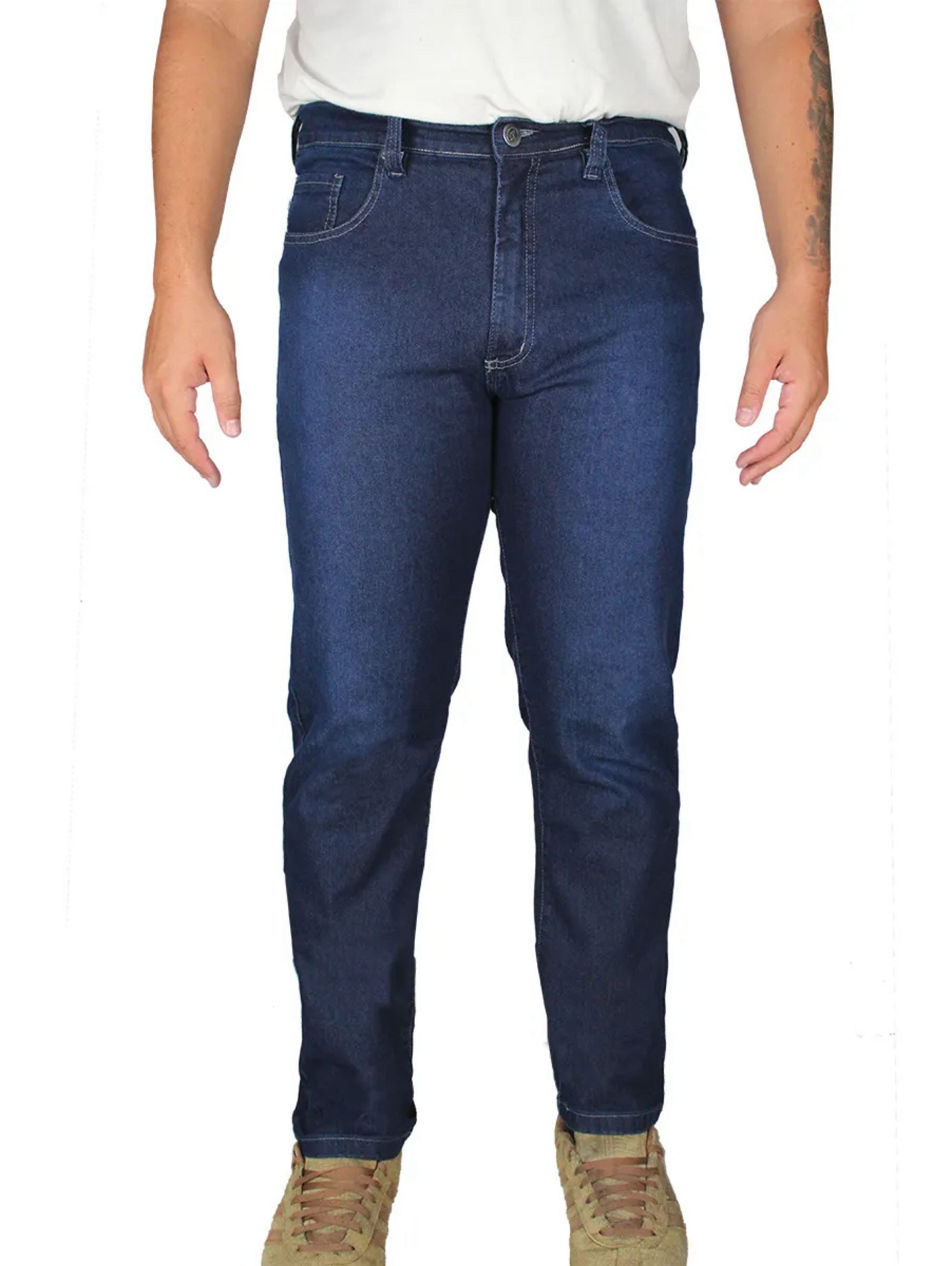 Calça Jeans Masculina com Elastano Stone Used 38 ao 48