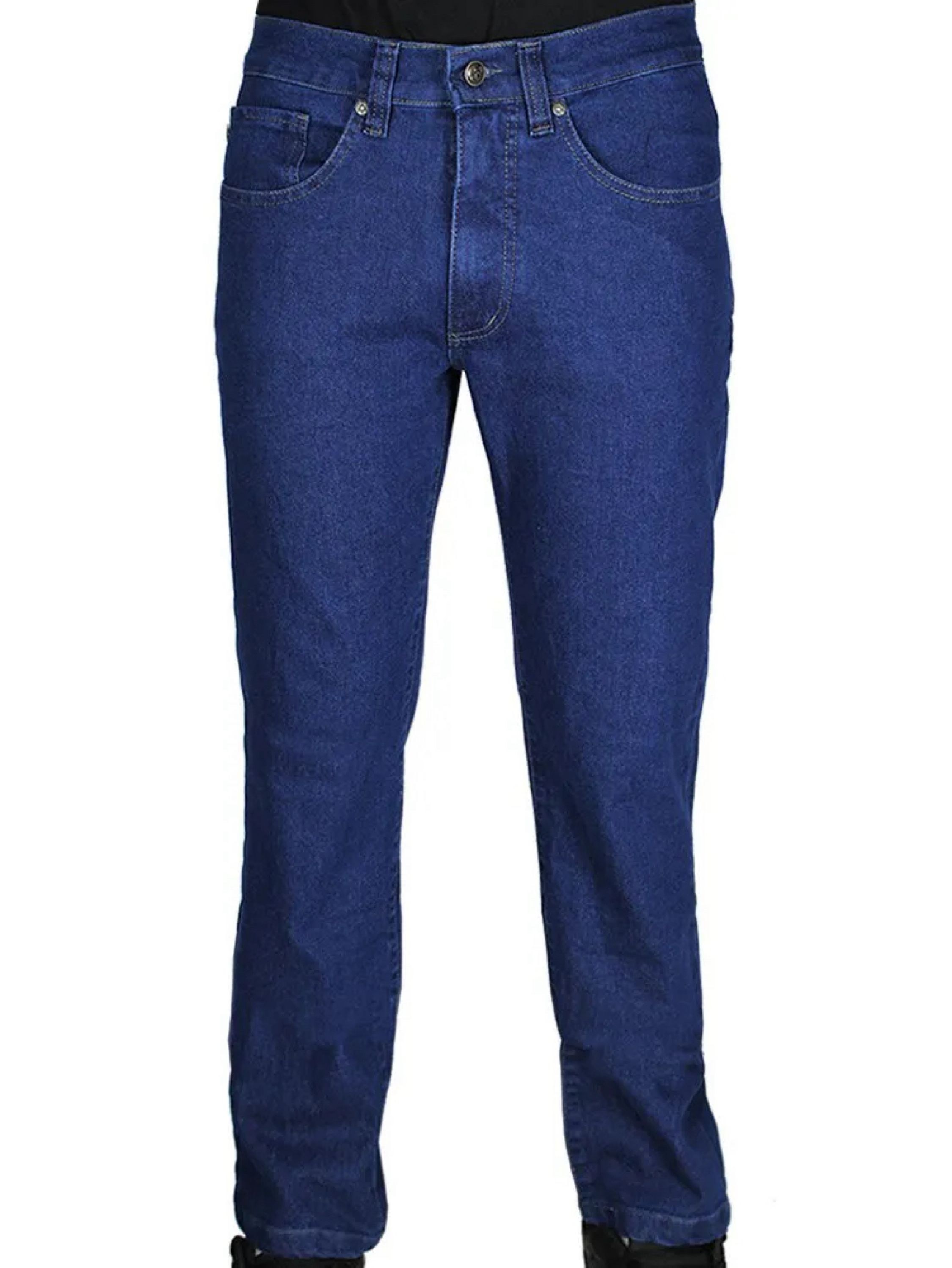 Calça Jeans Masculina Tradicional Com Elastano 50 ao 56