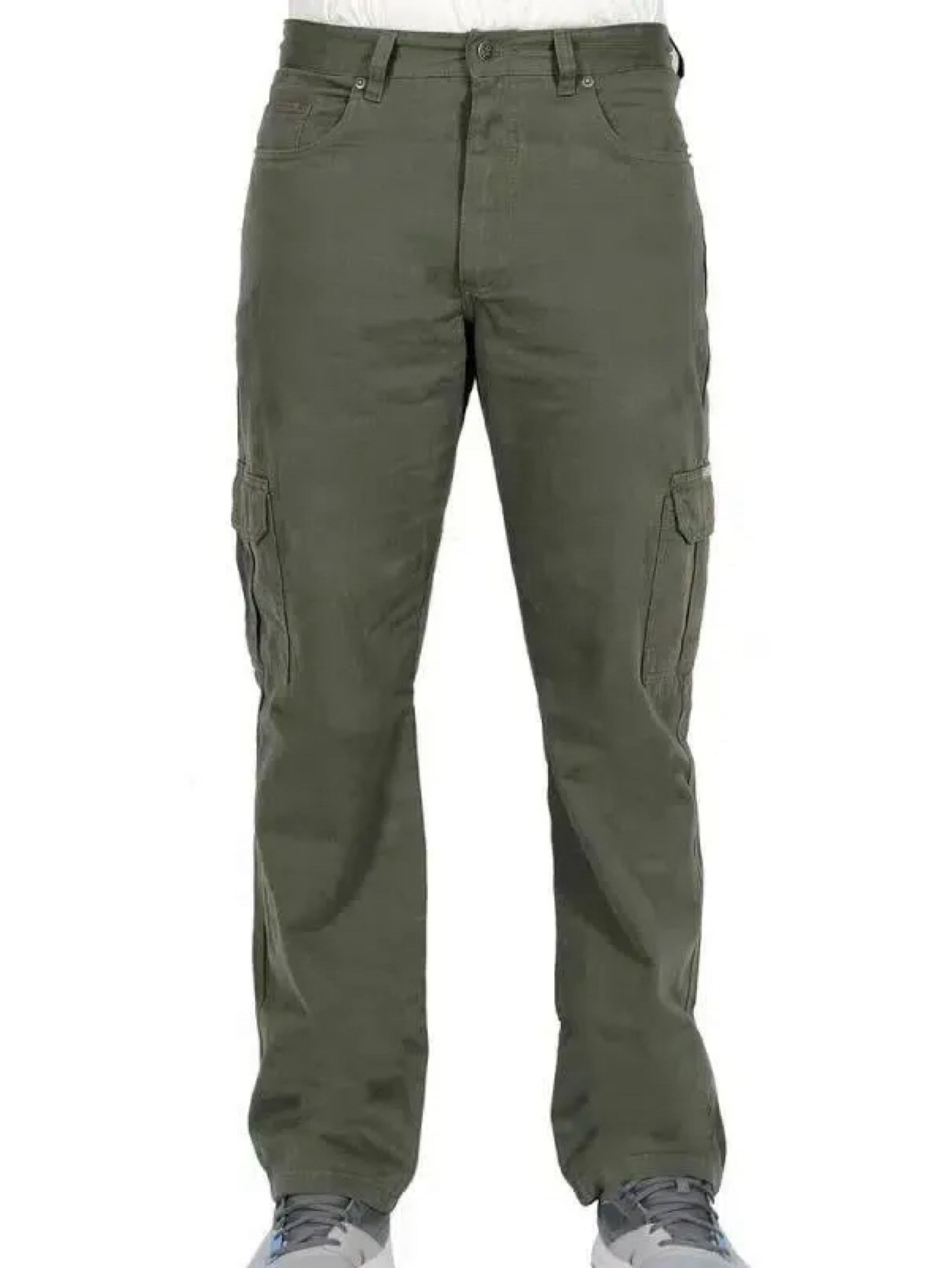 Calça de sarja cargo 100% algodao 38 ao 48