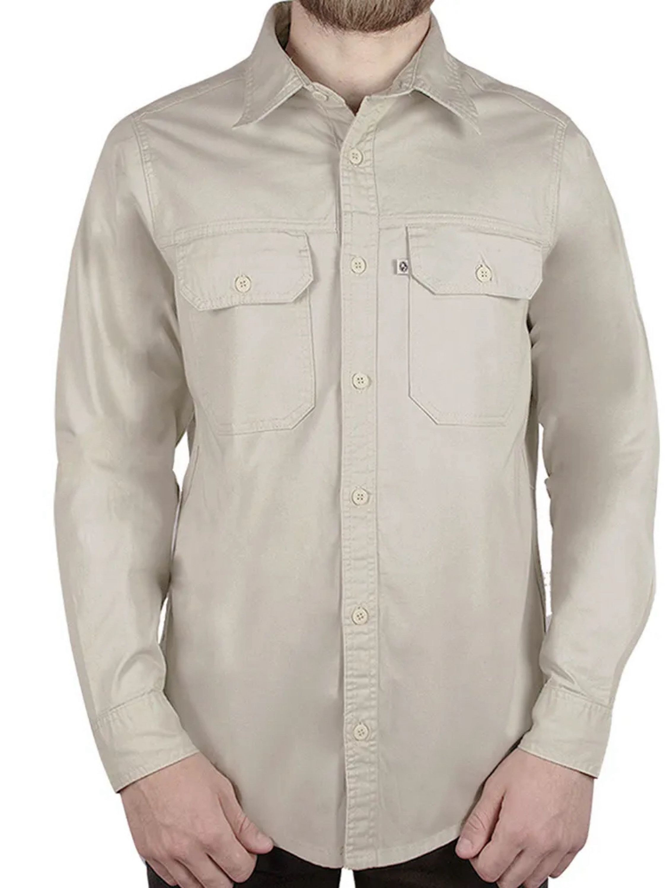 Camisa de Sarja Manga Longa - Diversas Cores - P ao GG