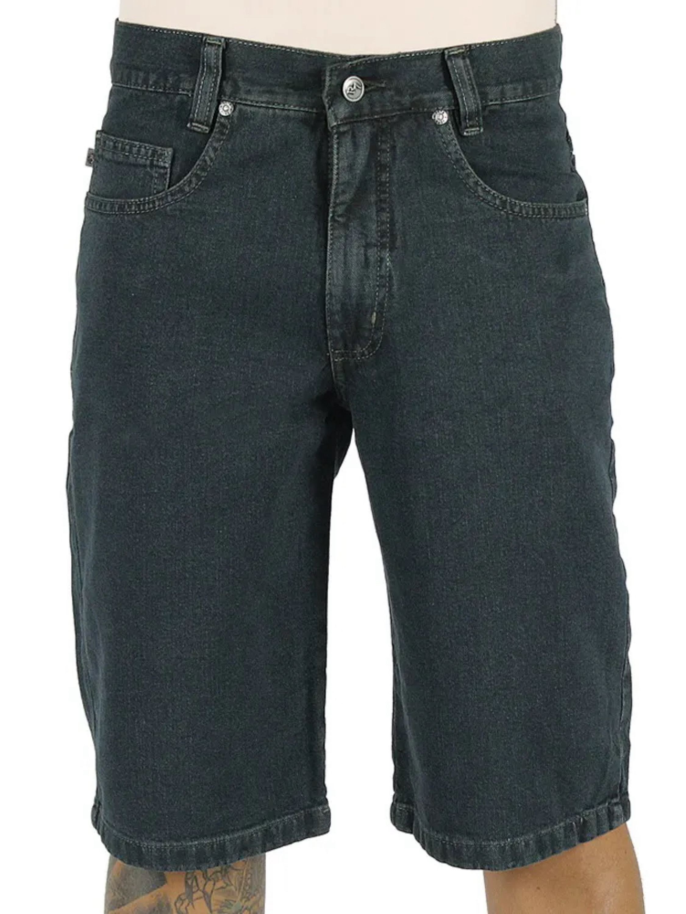 Bermuda Jeans Masculina Tradicional 100% Algodão 38 ao 56