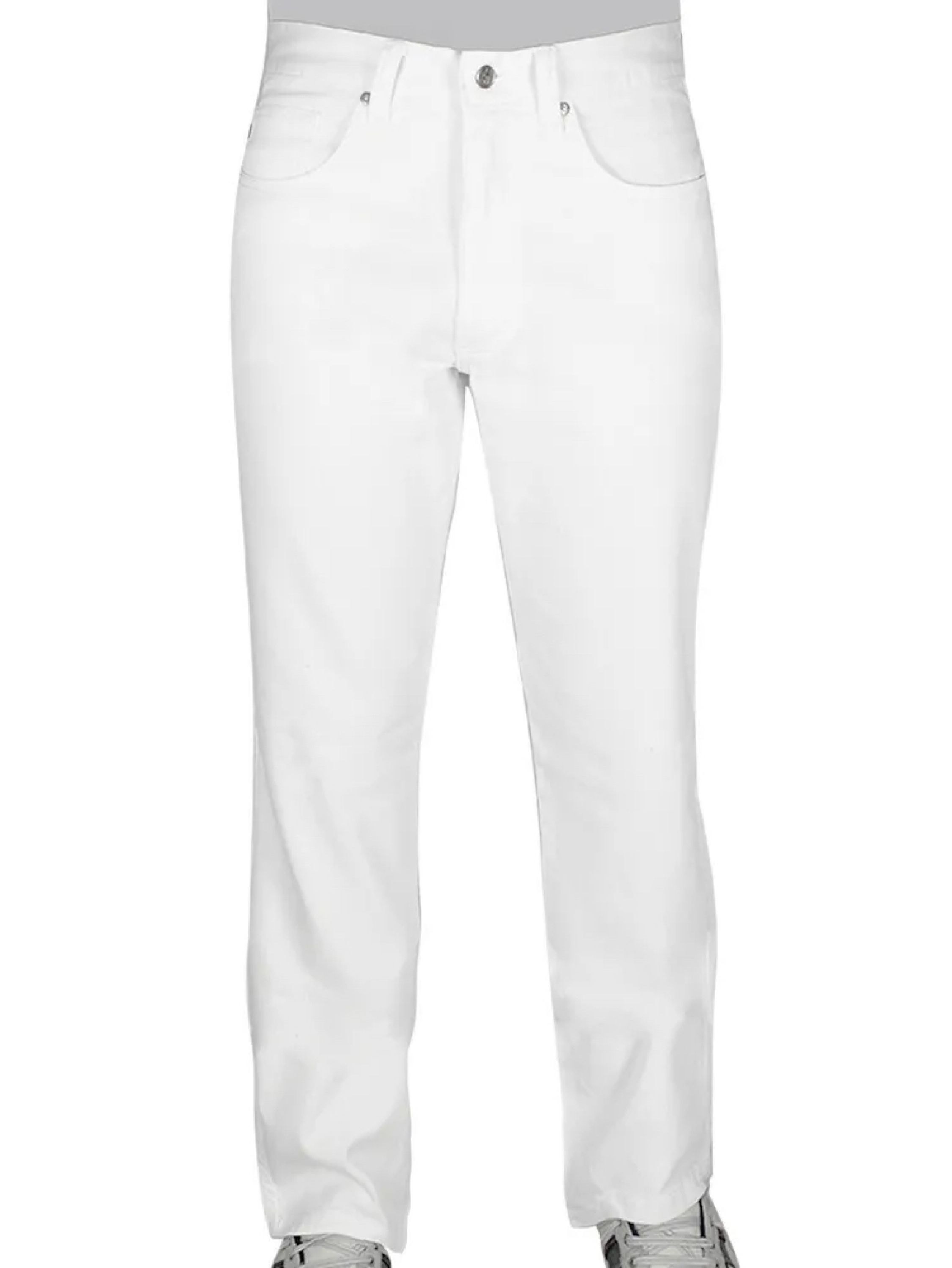 Calça de Sarja Branca Tradicional - 36 ao 48