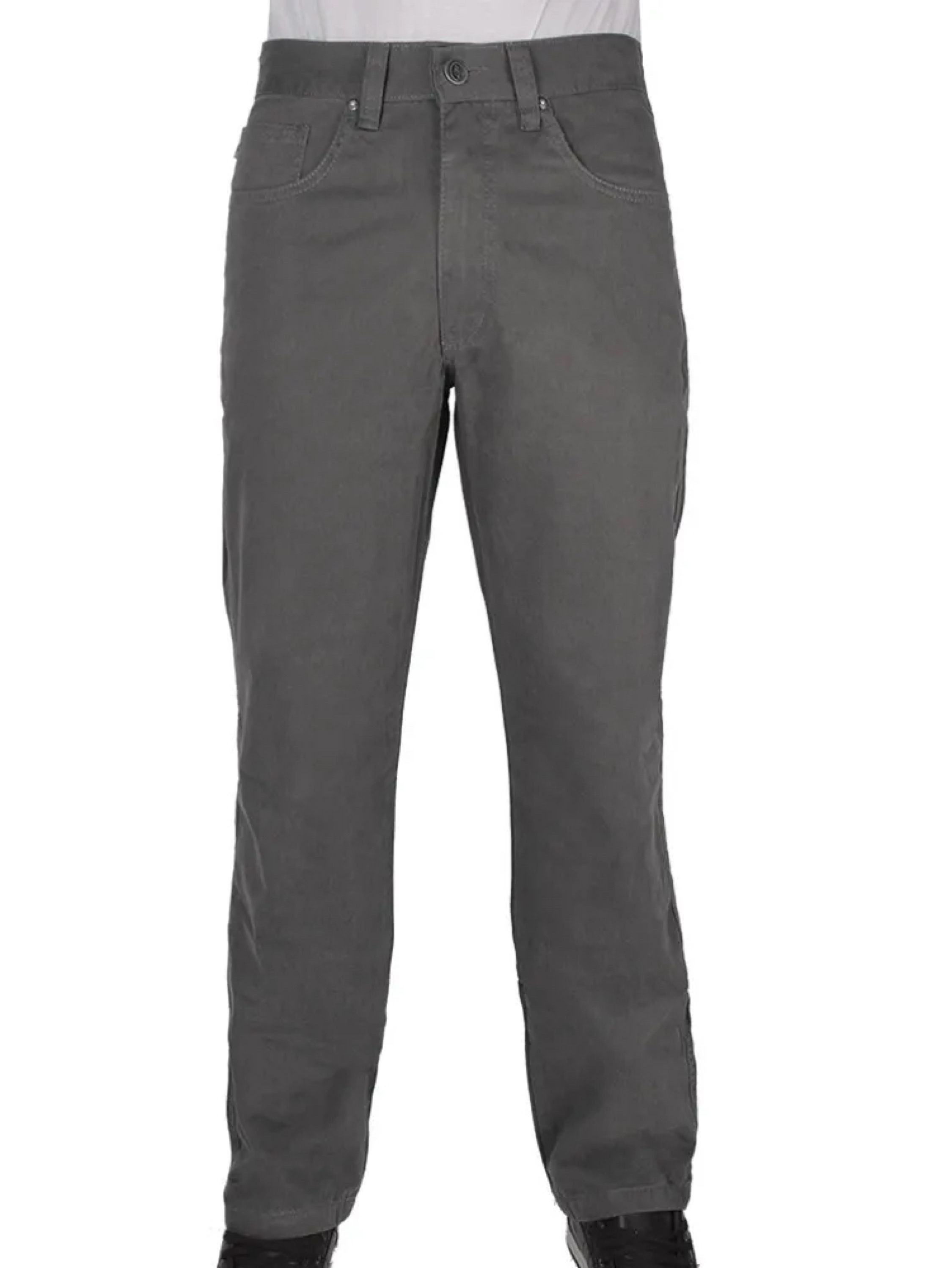 Calça de Sarja Tradicional Chumbo - 50 ao 56