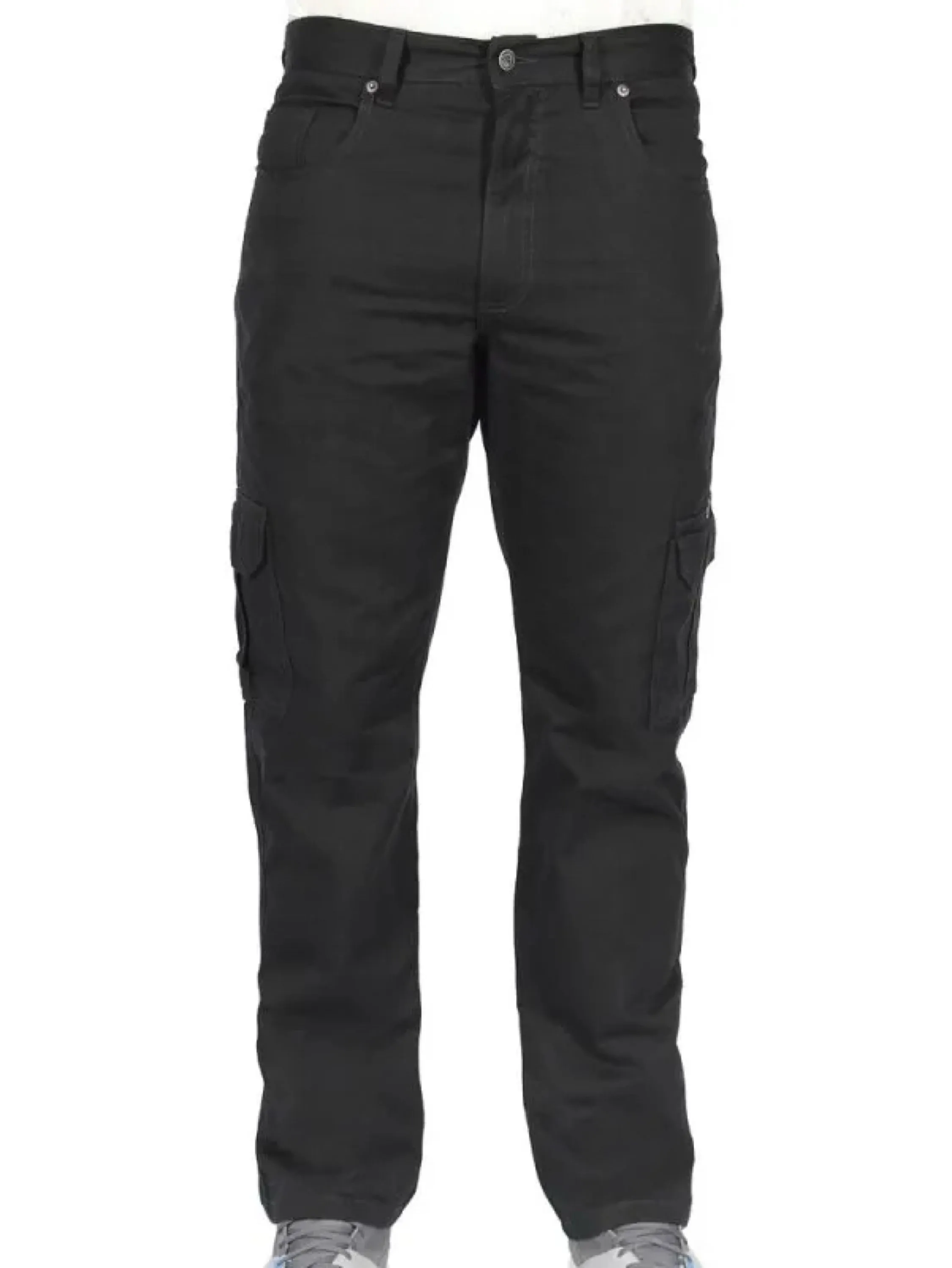 Calça de Sarja Cargo Preta - 36 ao 48