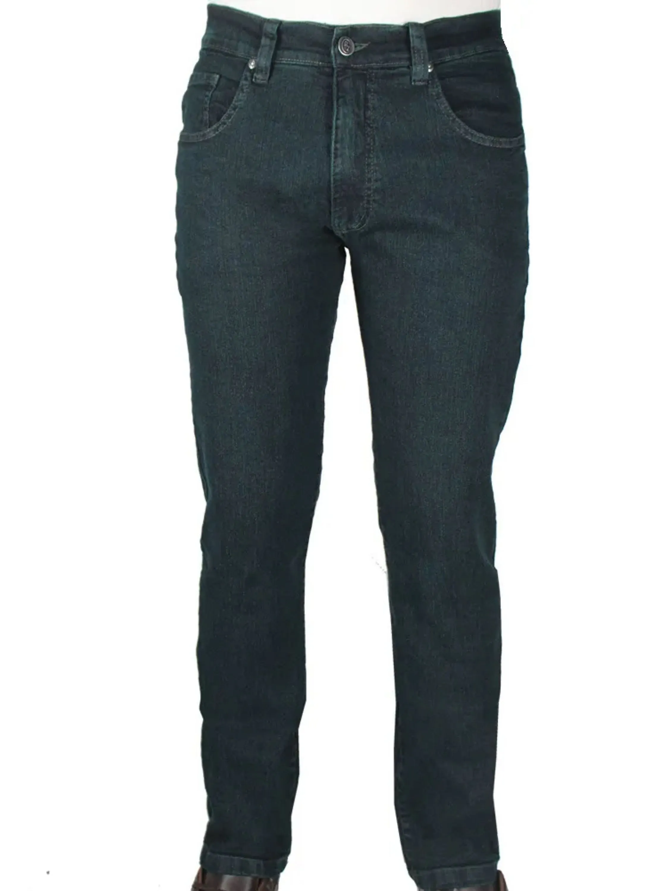 Calça Jeans Tradicional Elastano Verde - 36 ao 48