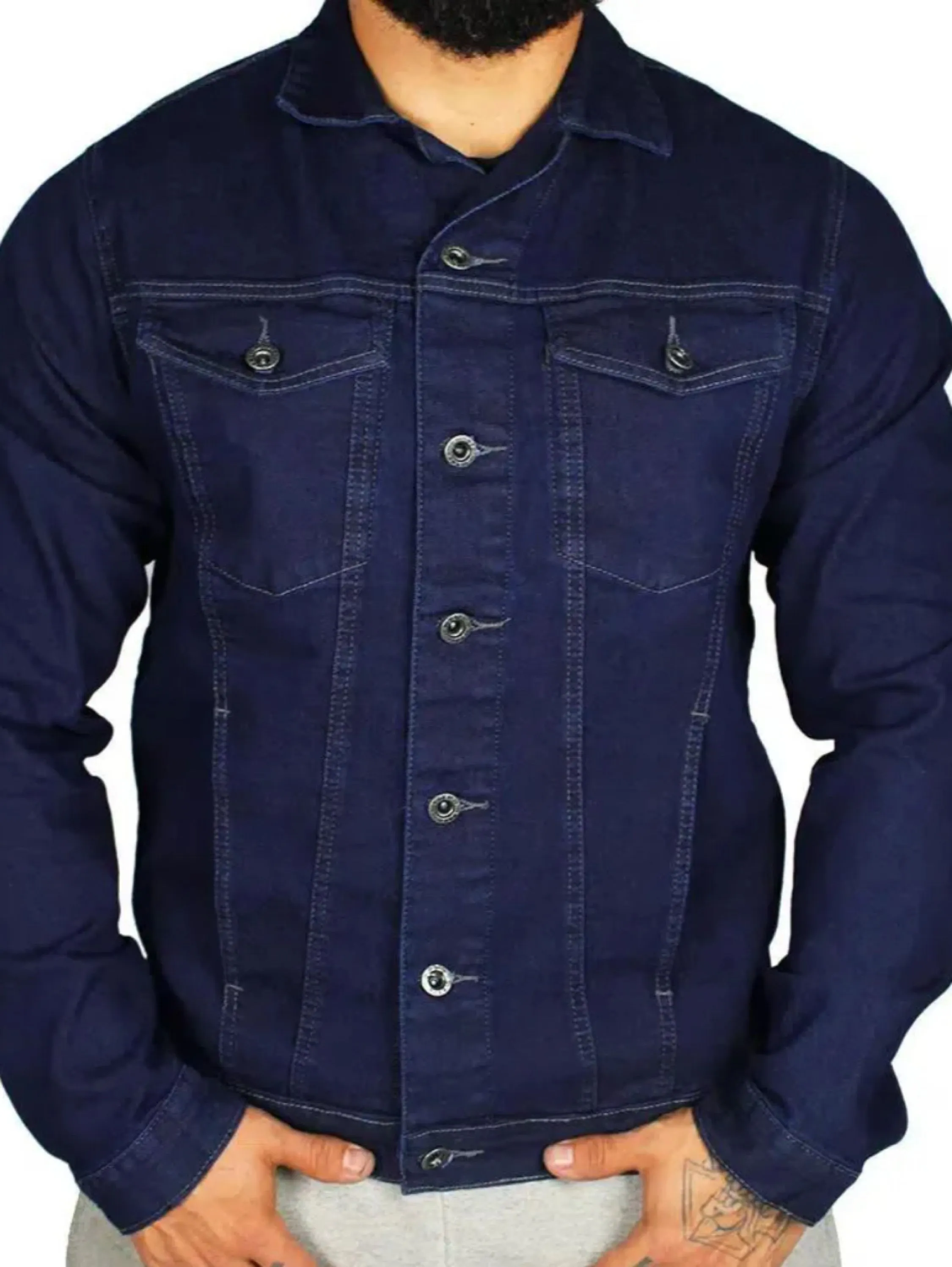 Jaqueta Jeans Masculina - P M G GG