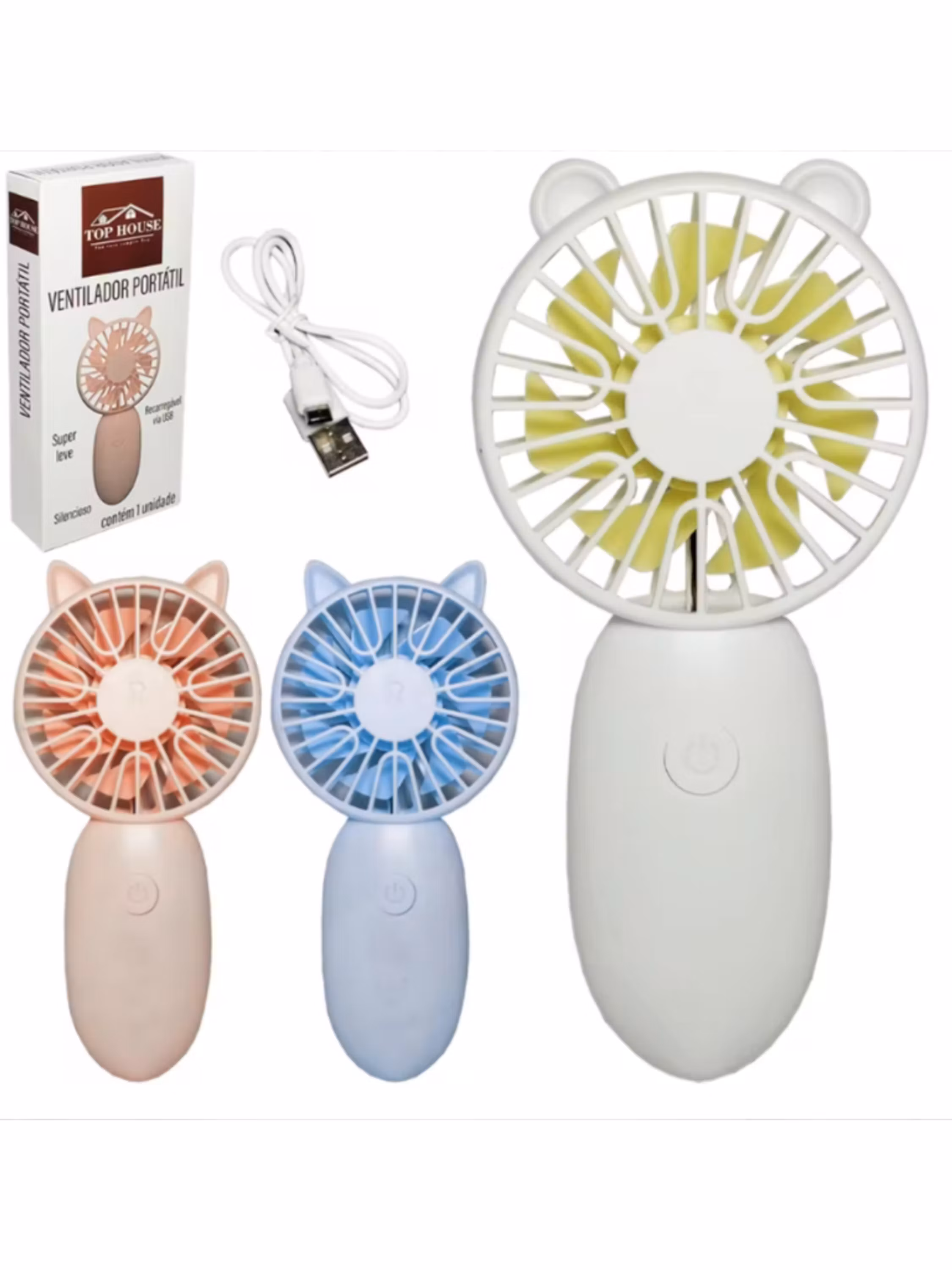 Mini Ventilador Portátil Recarregável Para Maquiagem 0511