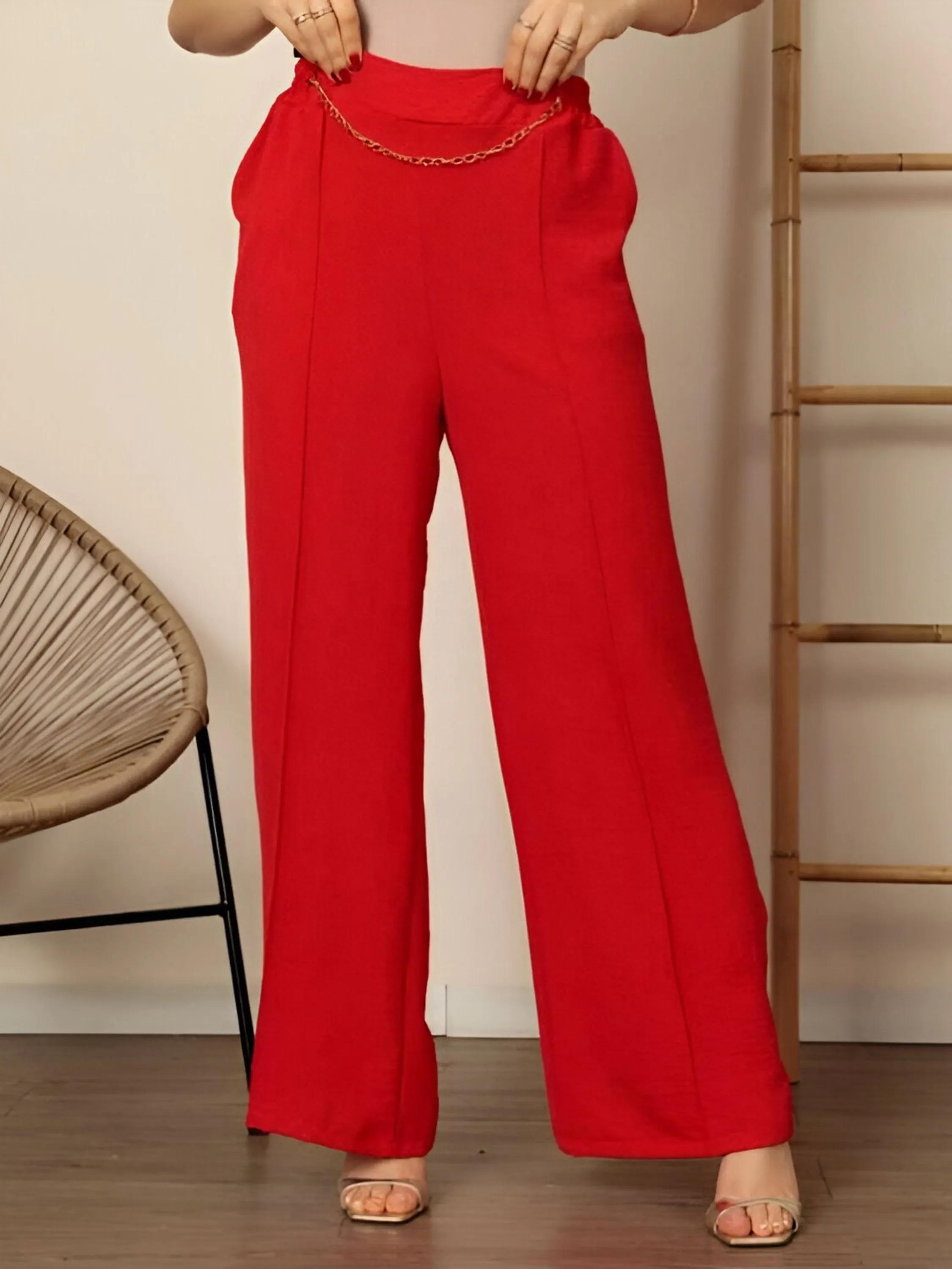 Calça Duna com Corrente Cintura Alta