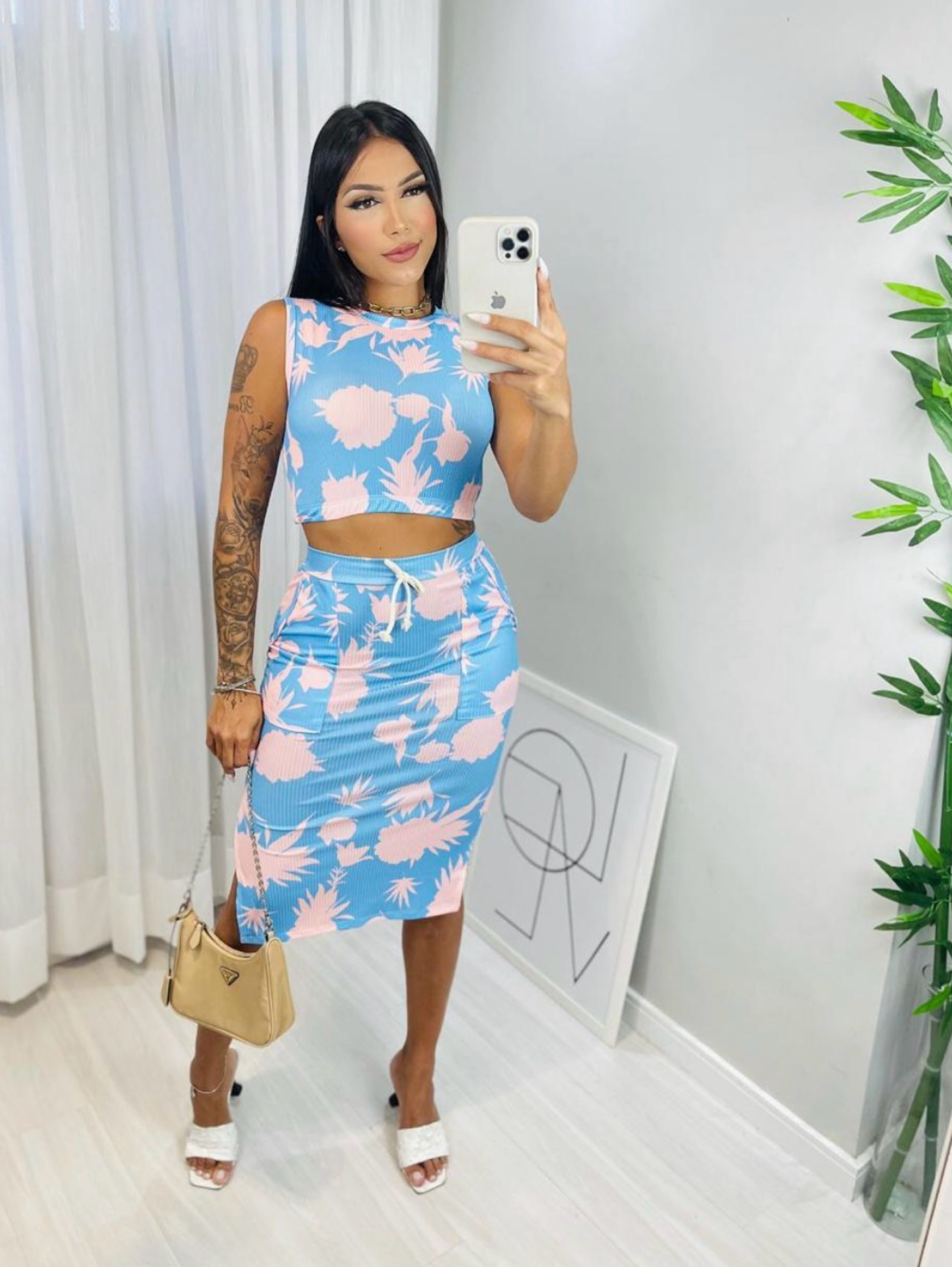 Conjunto Marinalva estampado