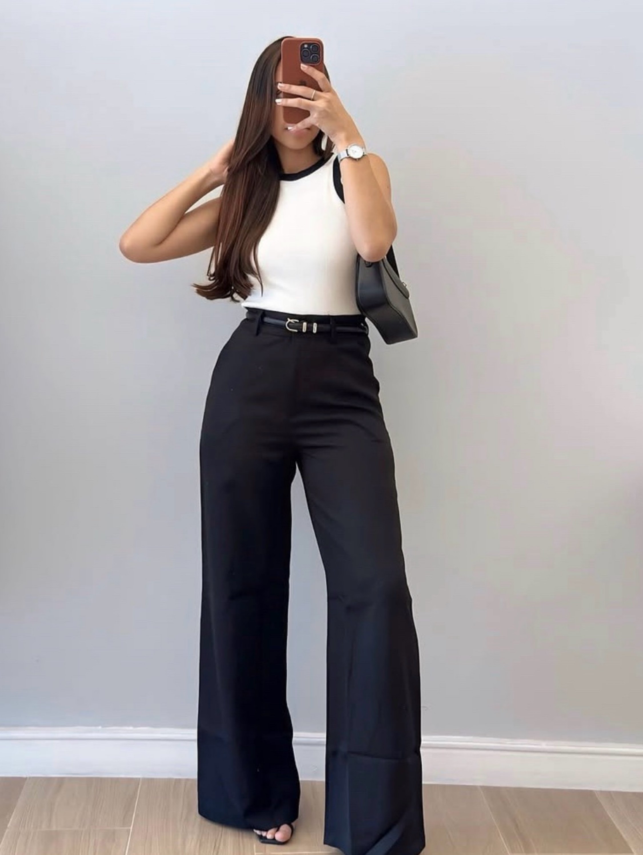 Calça alfaiataria cinto promoção