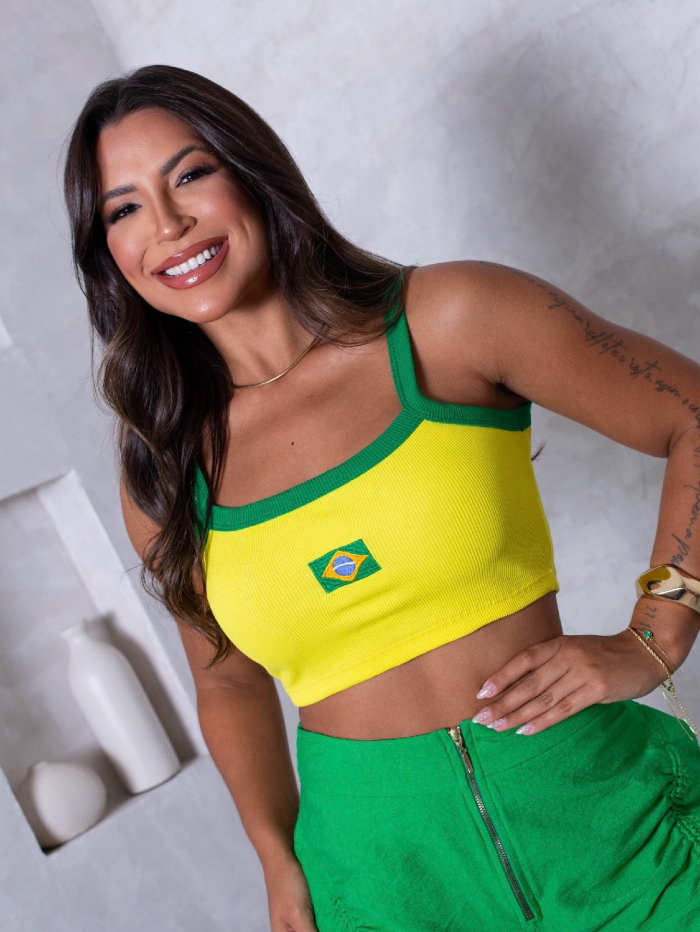 Cropped Brasil fit